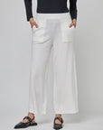 Pantalon tircot avec poches appliquées | CF25-106- Milk