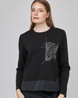 Haut à manches longues avec motif imprimé | CF25-308