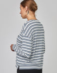 T-shirt rayé à manches longues avec poche | CF25-314
