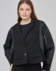 Blazer style bomber avec poches latérales passepoilées | CF25-409