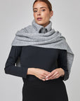 Collar with closure and integrated scarf | CF25-509- Grey