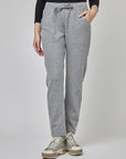 Pantalon ajusté avec poches latérales et bande en nylon | CF25-710 - Gris
