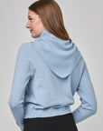 Cardigan ajusté à col rond avec foulard intégré | CF25-900 - Sky