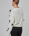 Cardigan court avec appliqués nœuds | CF25-901