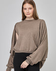 Cardigan-écharpe à manches longues | CF25-921 - Taupe mixte