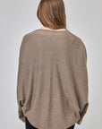 Cardigan-écharpe à manches longues | CF25-921 - Taupe mixte