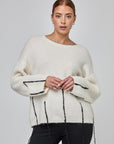 Pull oversize avec finitions de fils | CF25-926 - Milk