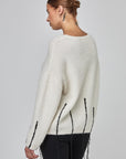 Pull oversize avec finitions de fils | CF25-926 - Milk
