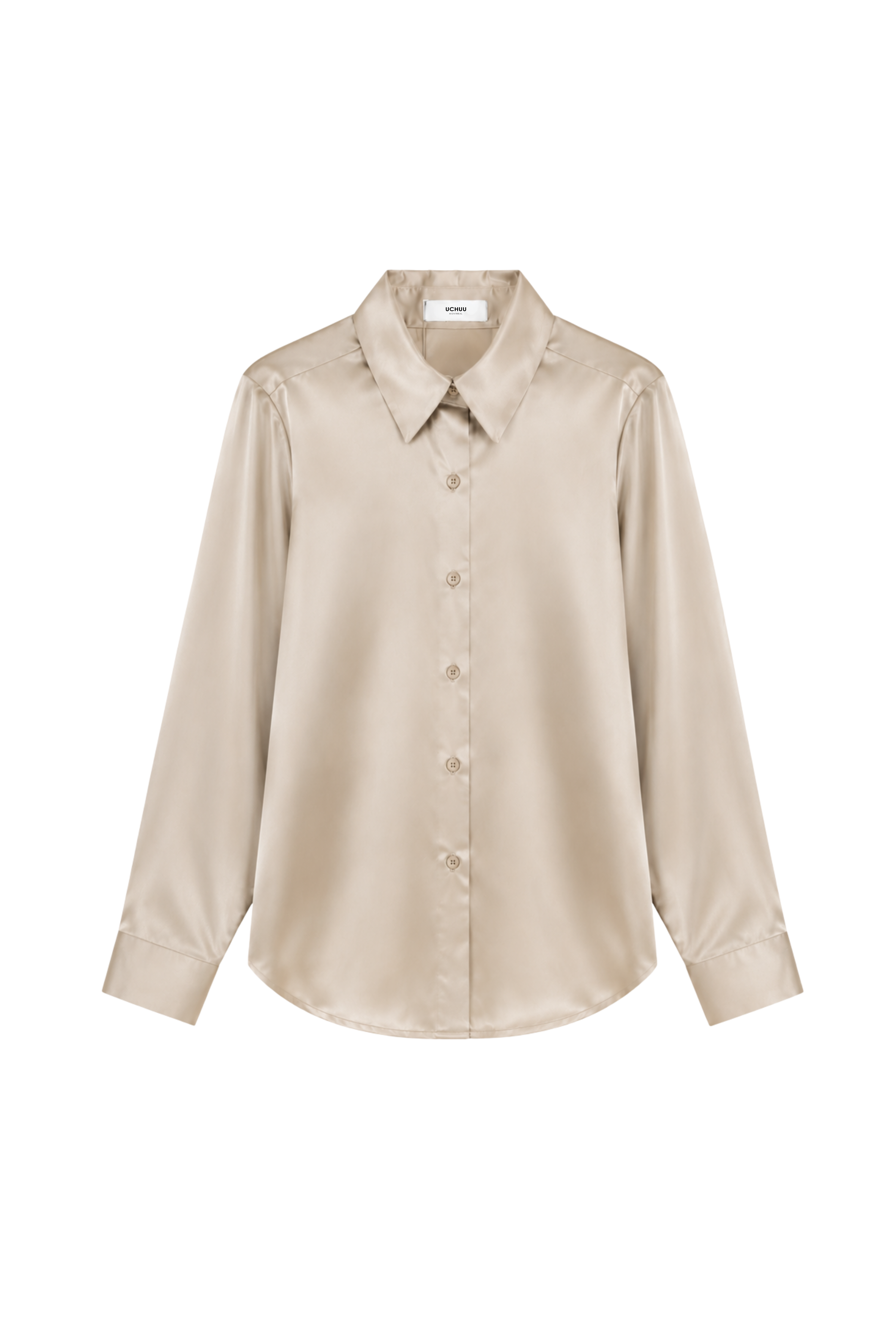 Chemise en satin - Sable