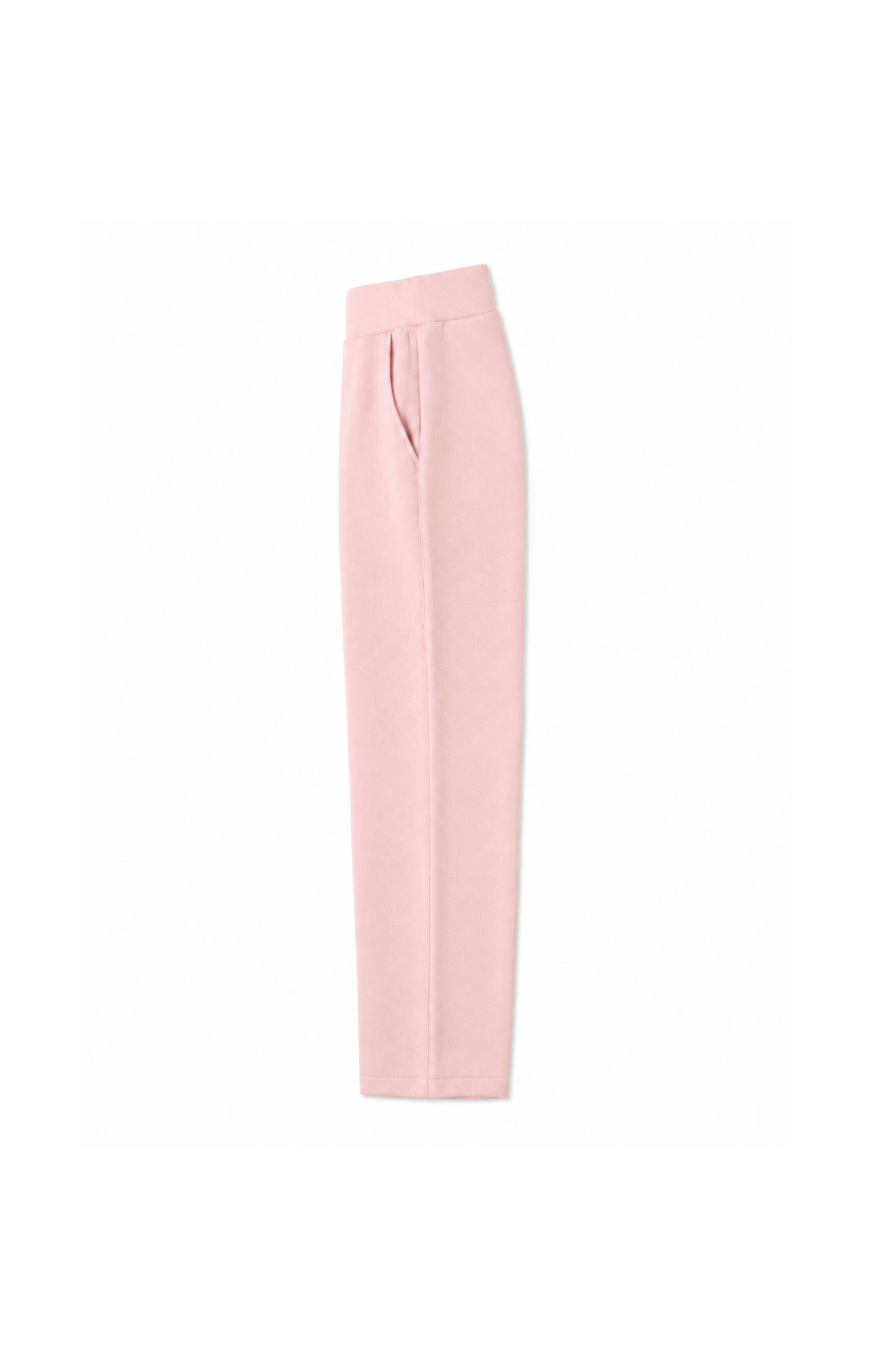 Pantalon en tricot jambe large - Rose