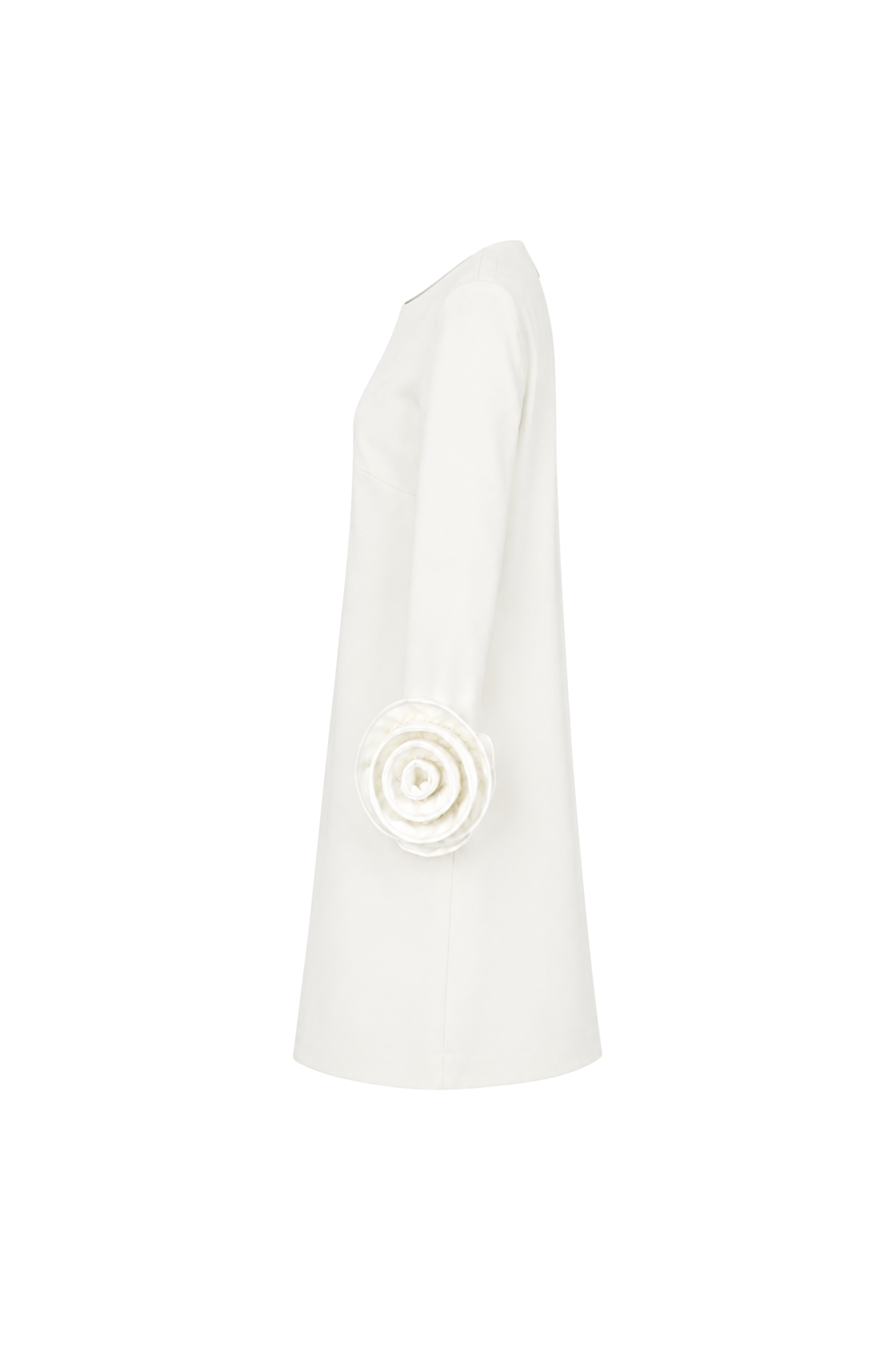 Robe manches roses - Blanc