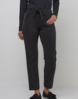 Slim-fit pants with side pockets and nylon band | CF25-710 - Black