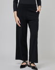 Pantalon tircot avec poches appliquées | CF25-106 - Noir
