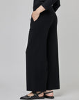 Pantalon tircot avec poches appliquées | CF25-106 - Noir