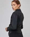 Two-tone shirt with draped bust | CF25-600 - Black