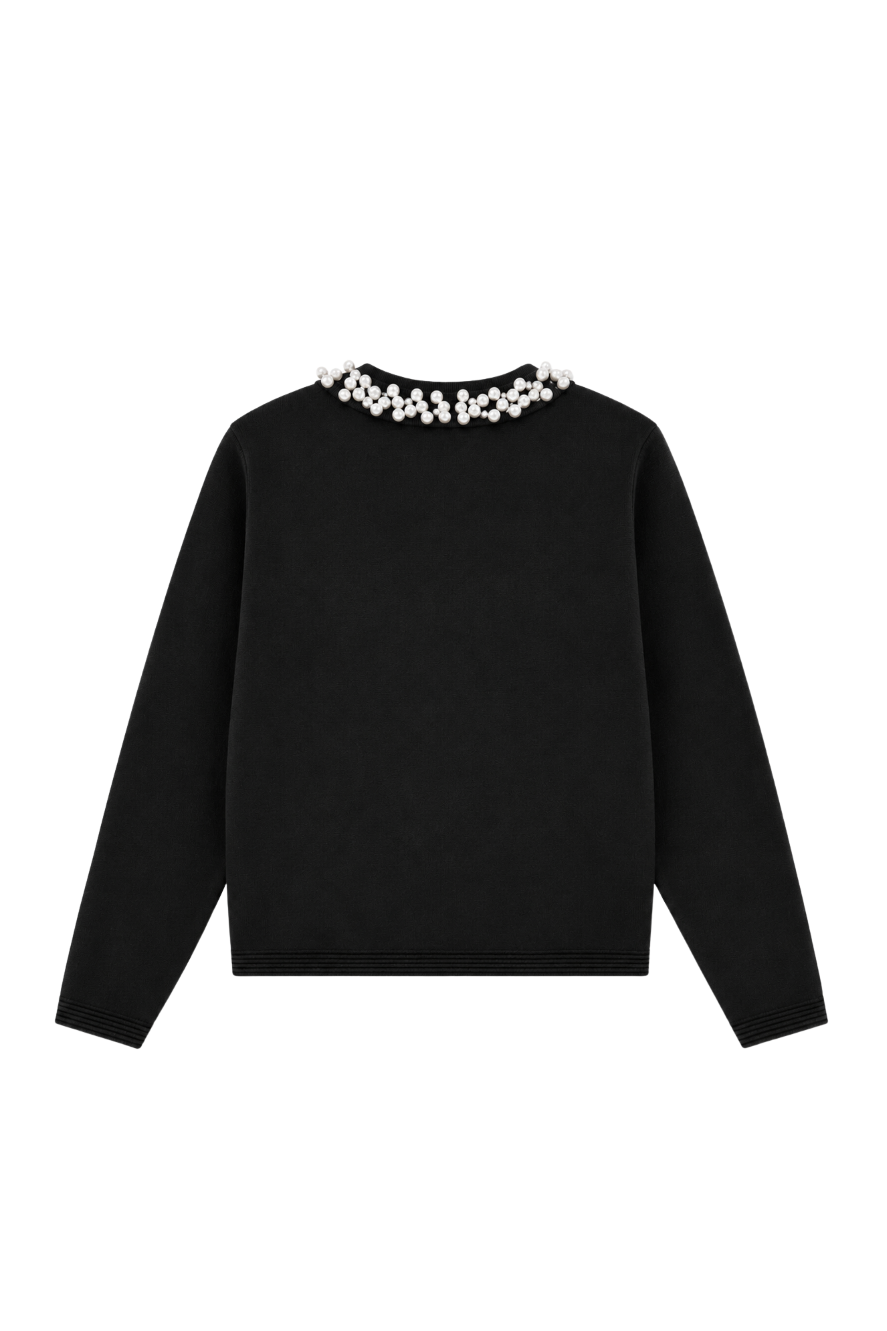 Cardigan à boutons perlés - Noir