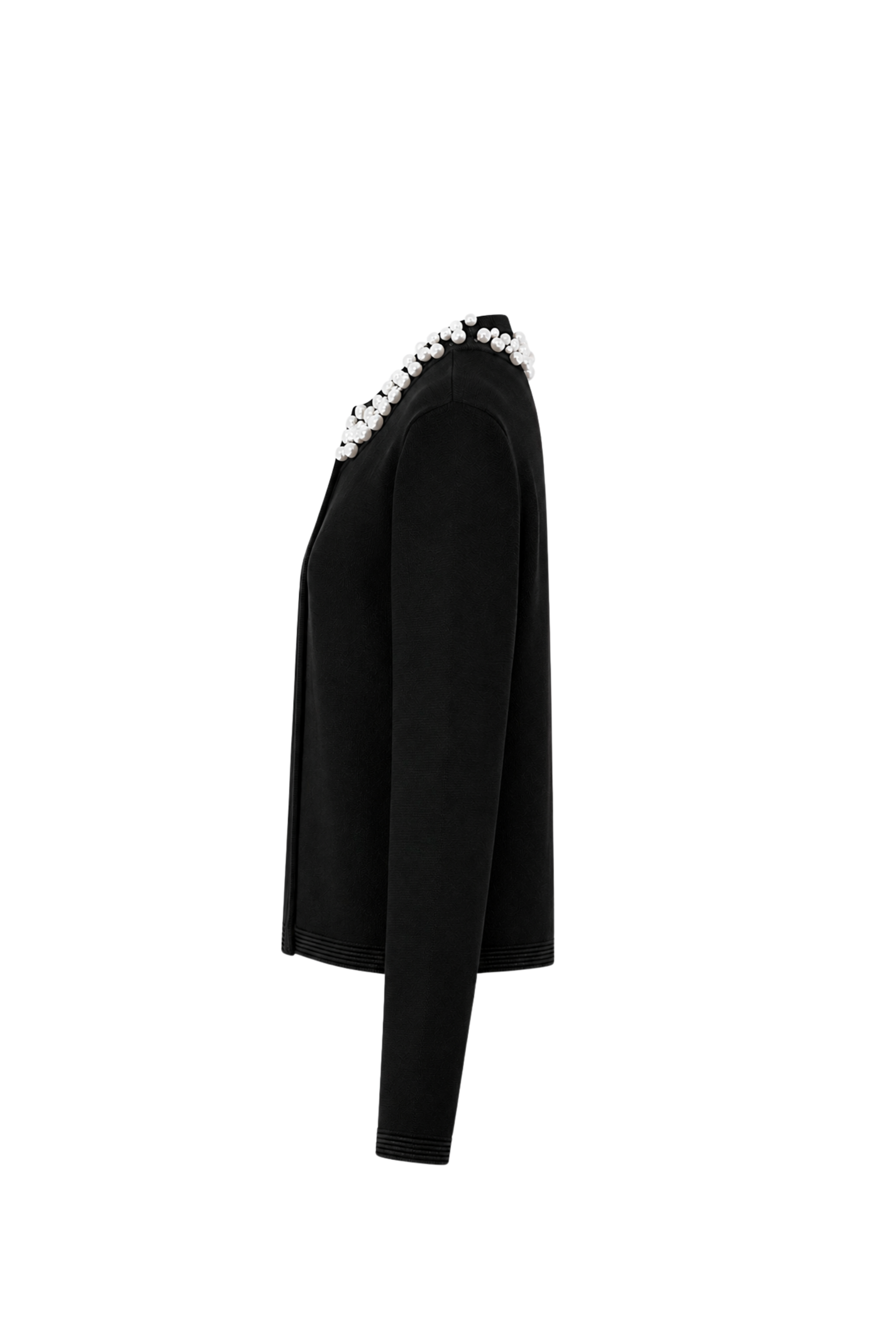Cardigan à boutons perlés - Noir