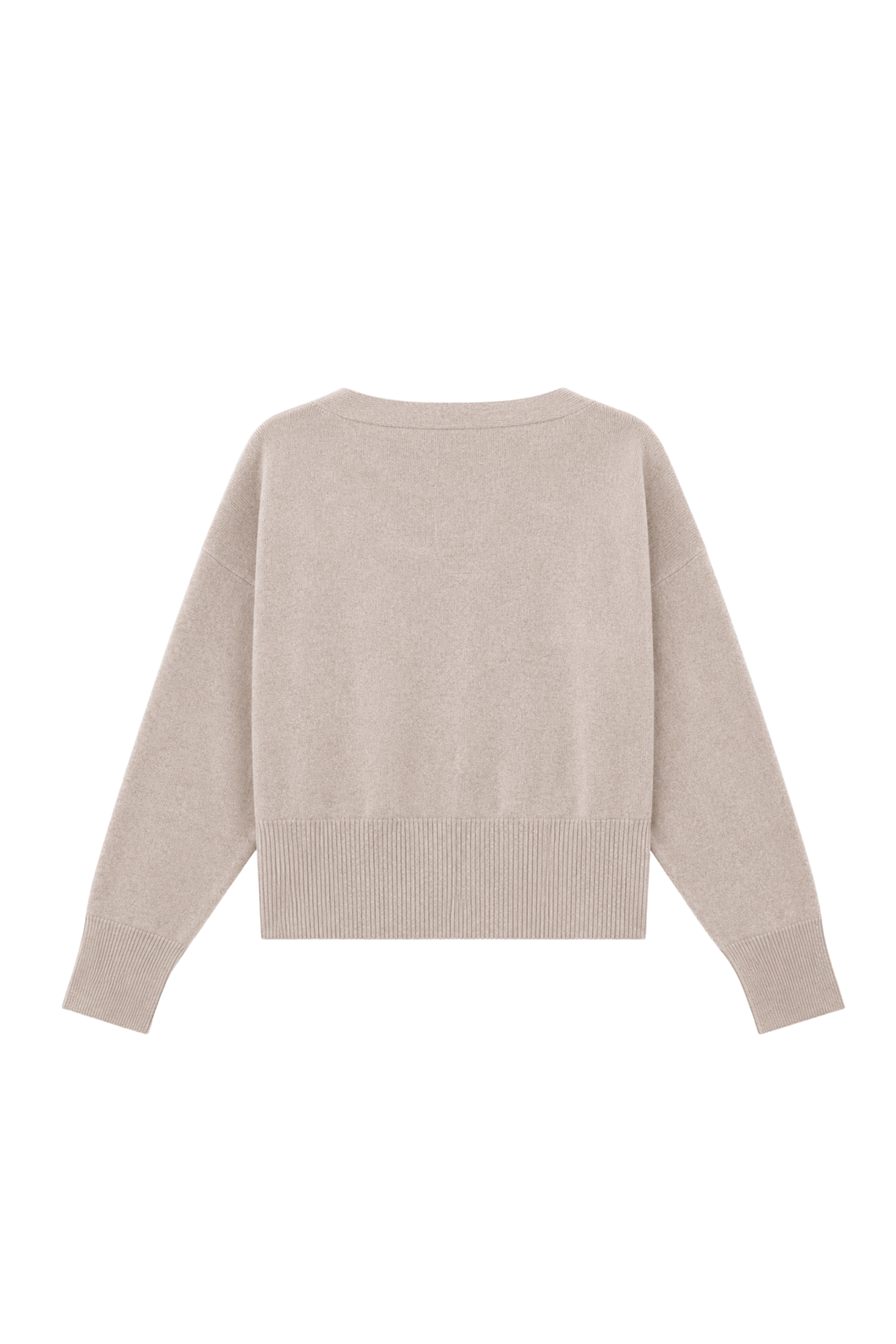 Cardigan cache-cœur - Sable