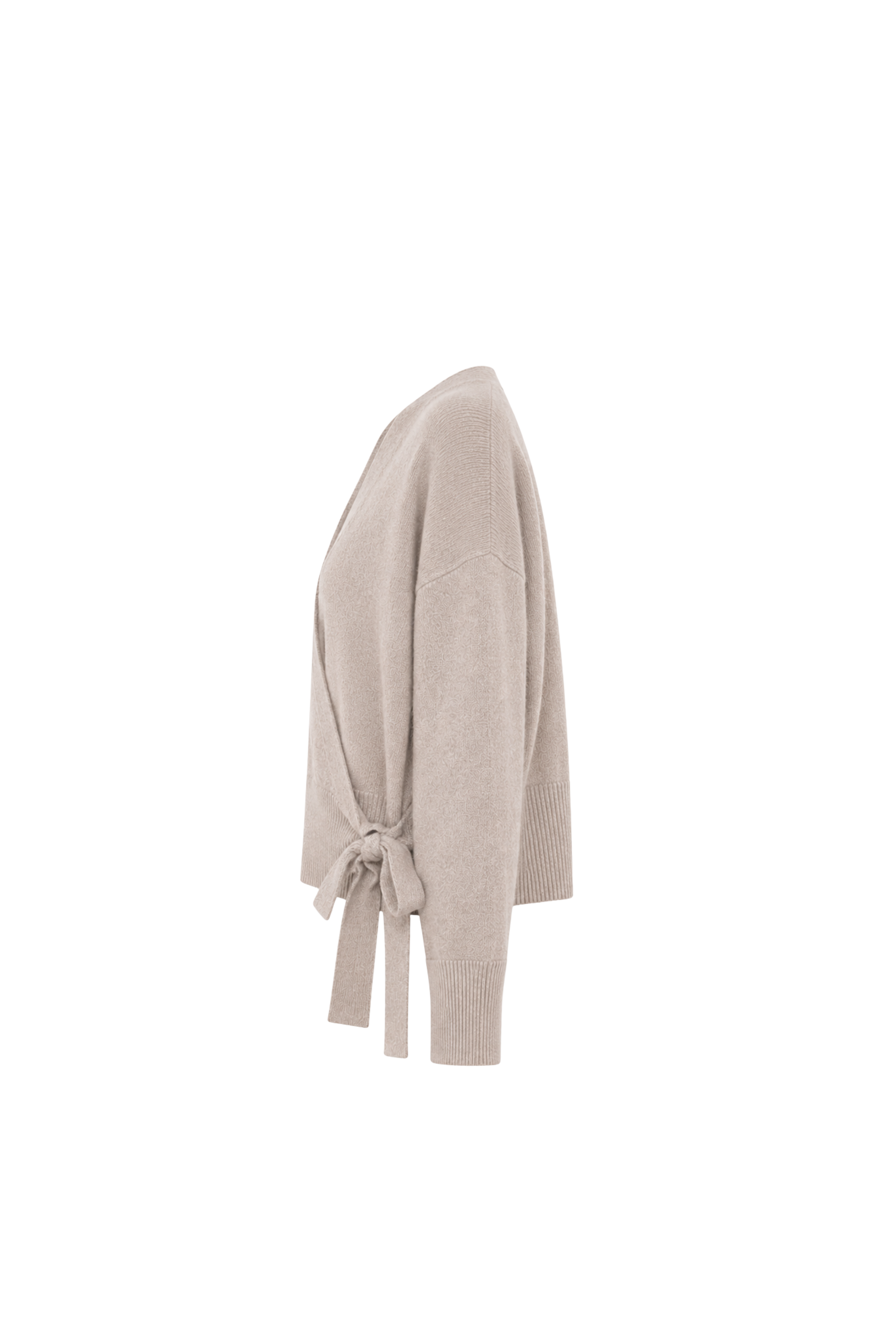 Cardigan cache-cœur - Sable