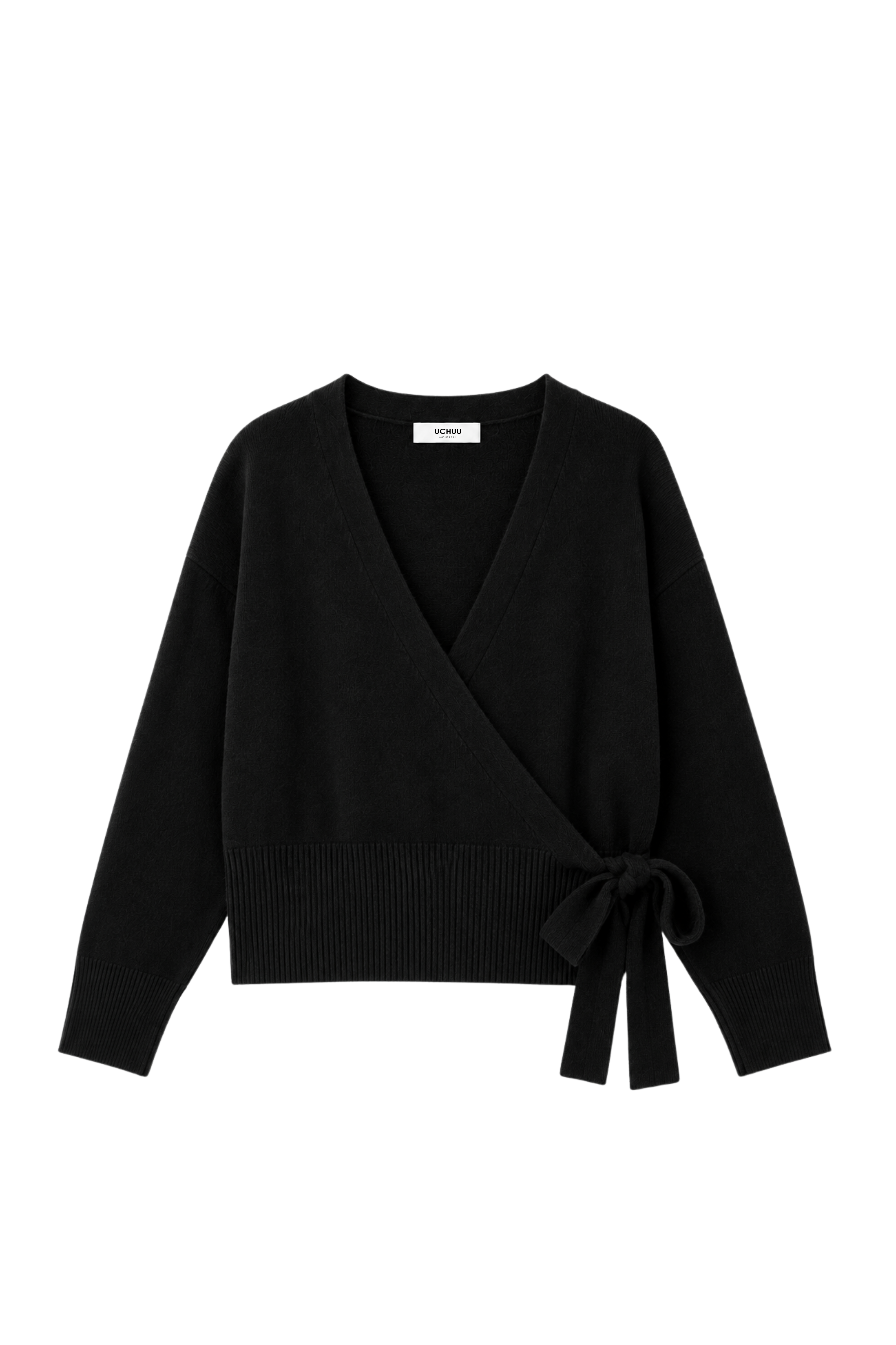 Cardigan cache-cœur - Noir