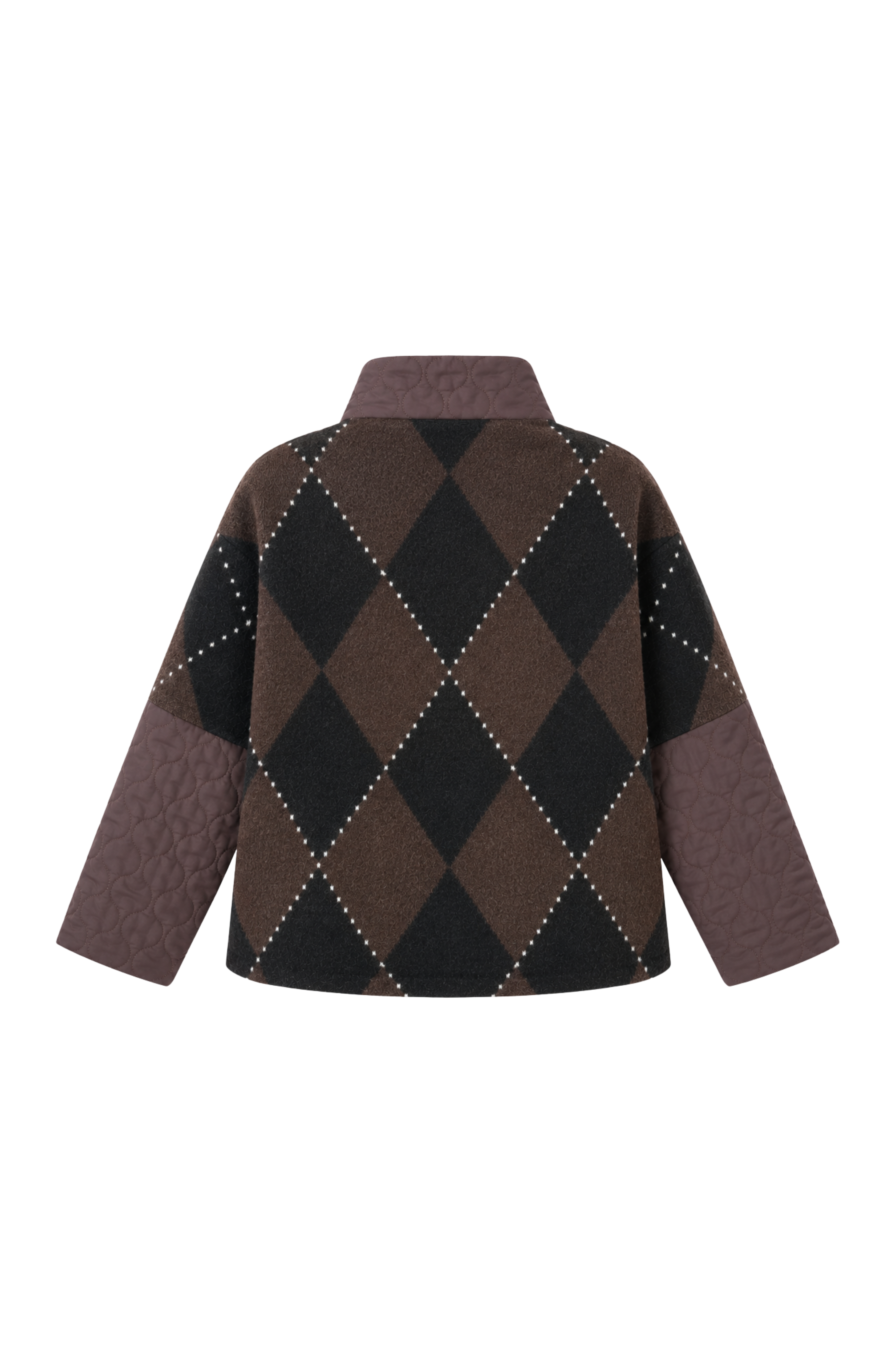 Veste argyle manches nylon - Coco