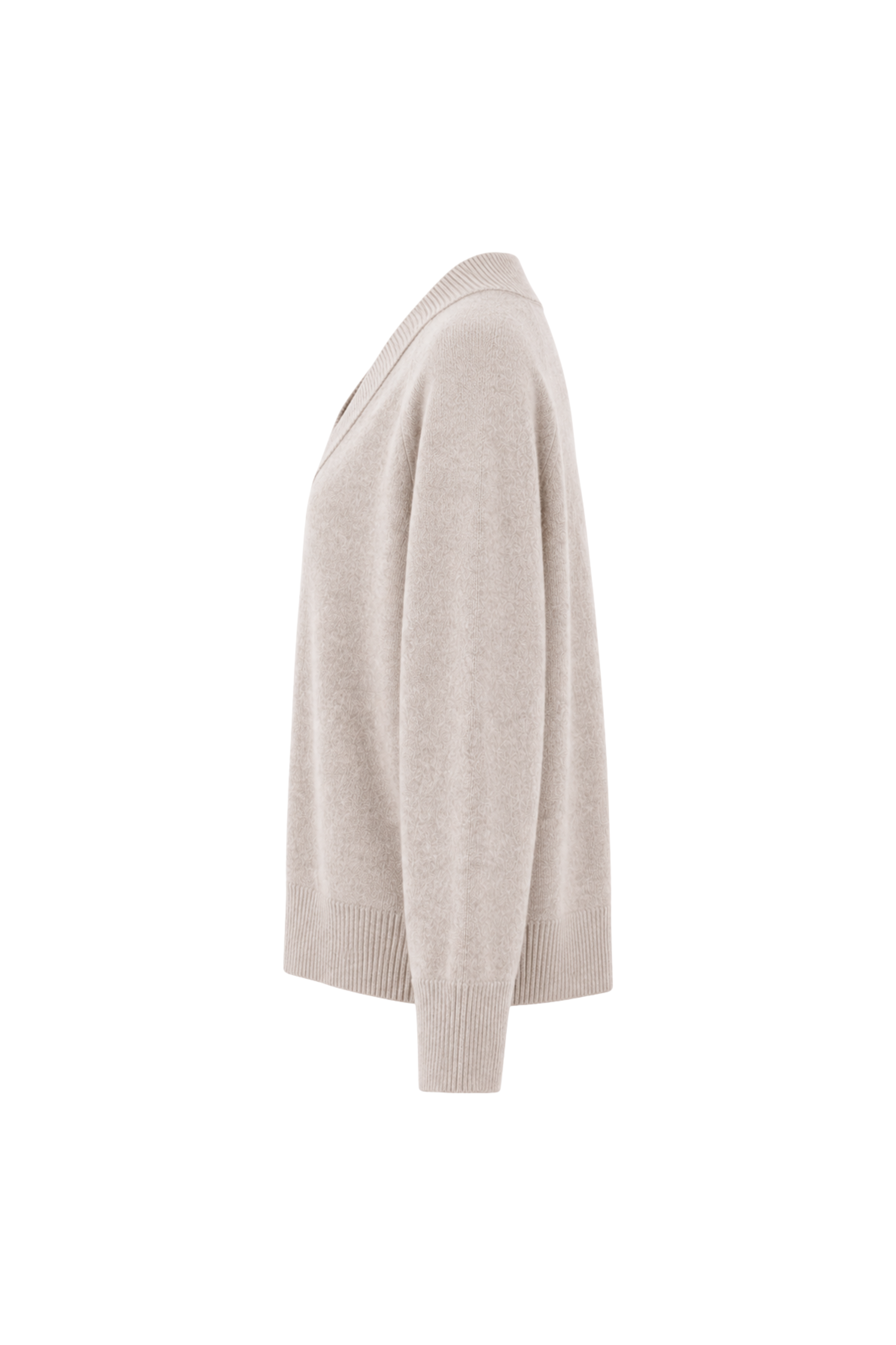 Chandail col en V - Sable