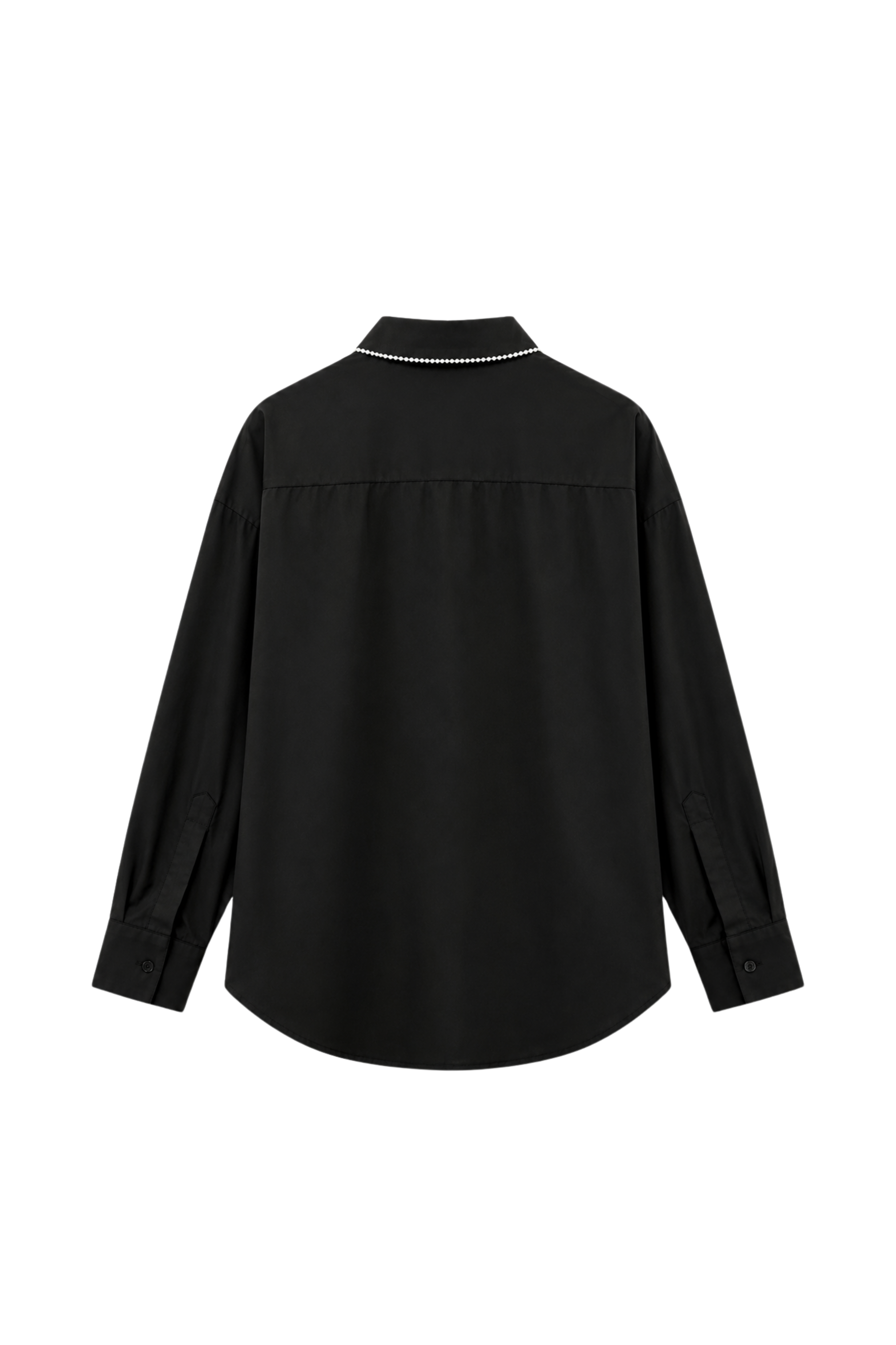 Chemise à boutons perlés - Noir