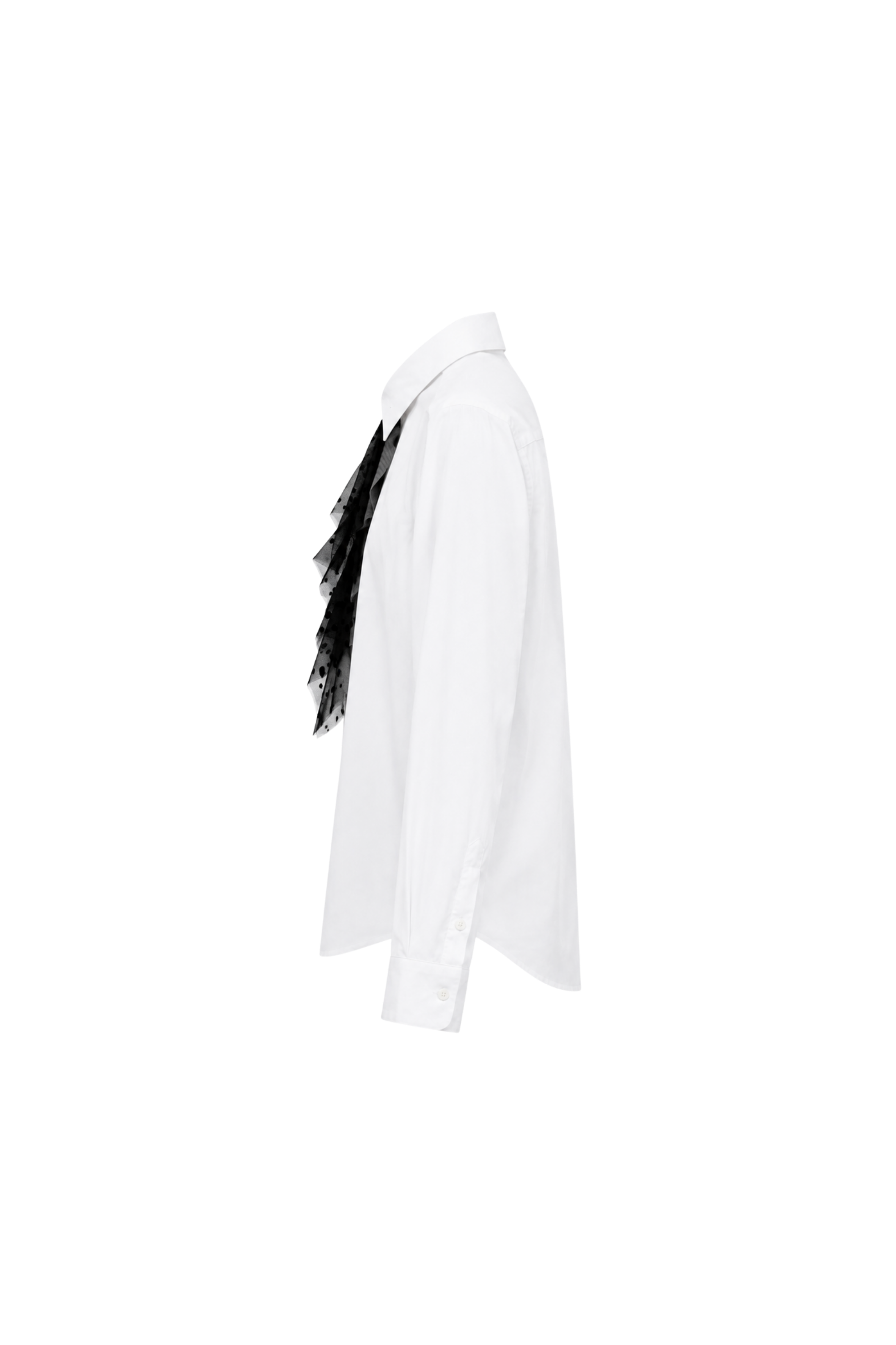 Chemise manches longues voile - Blanc