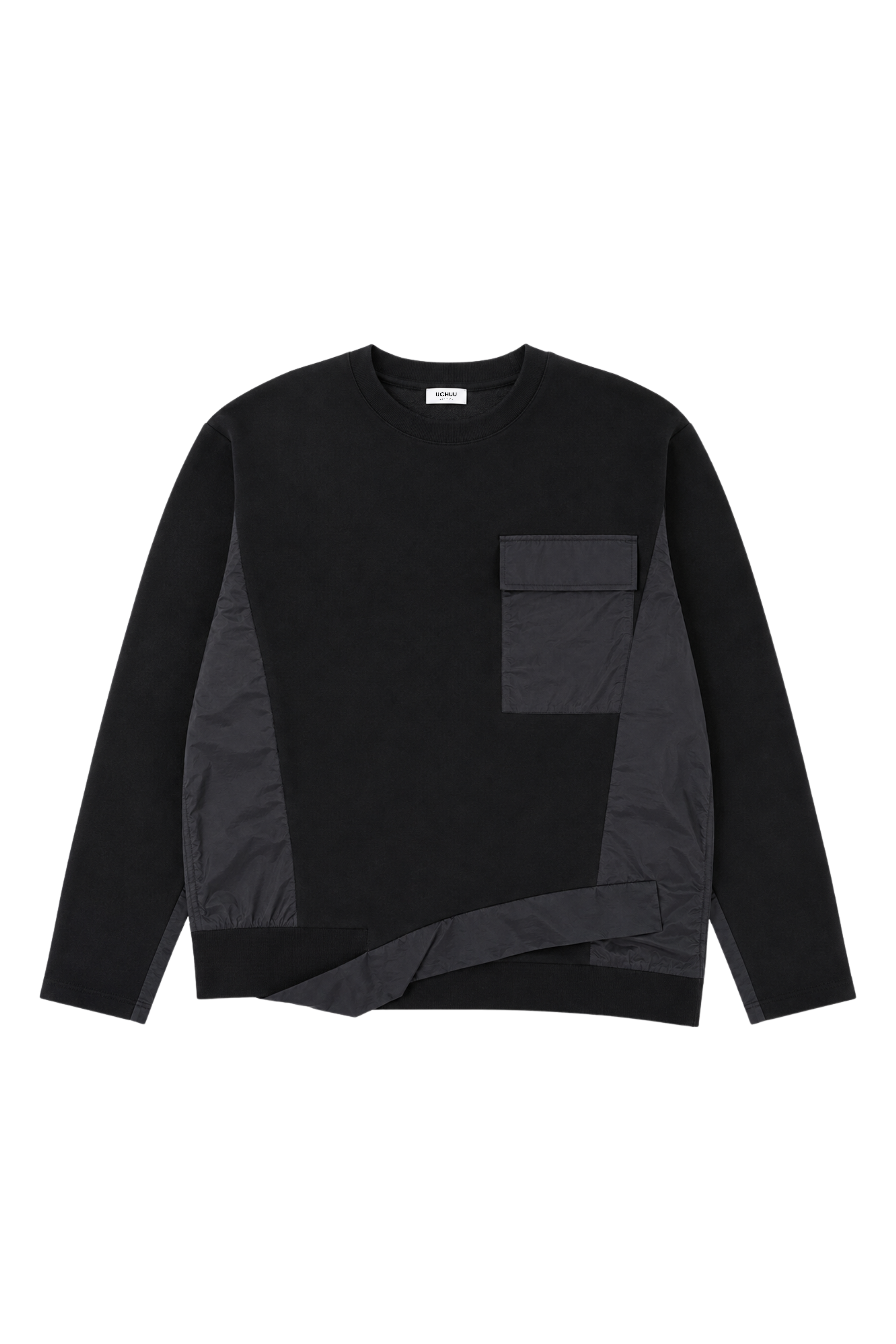 Haut à empiècement nylon - Noir