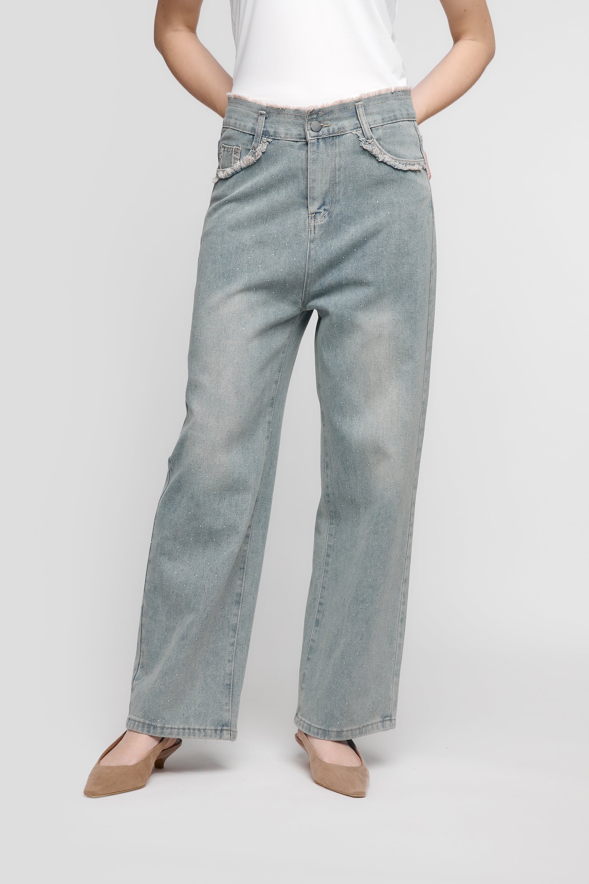 Loose denim jeans |Denim 150