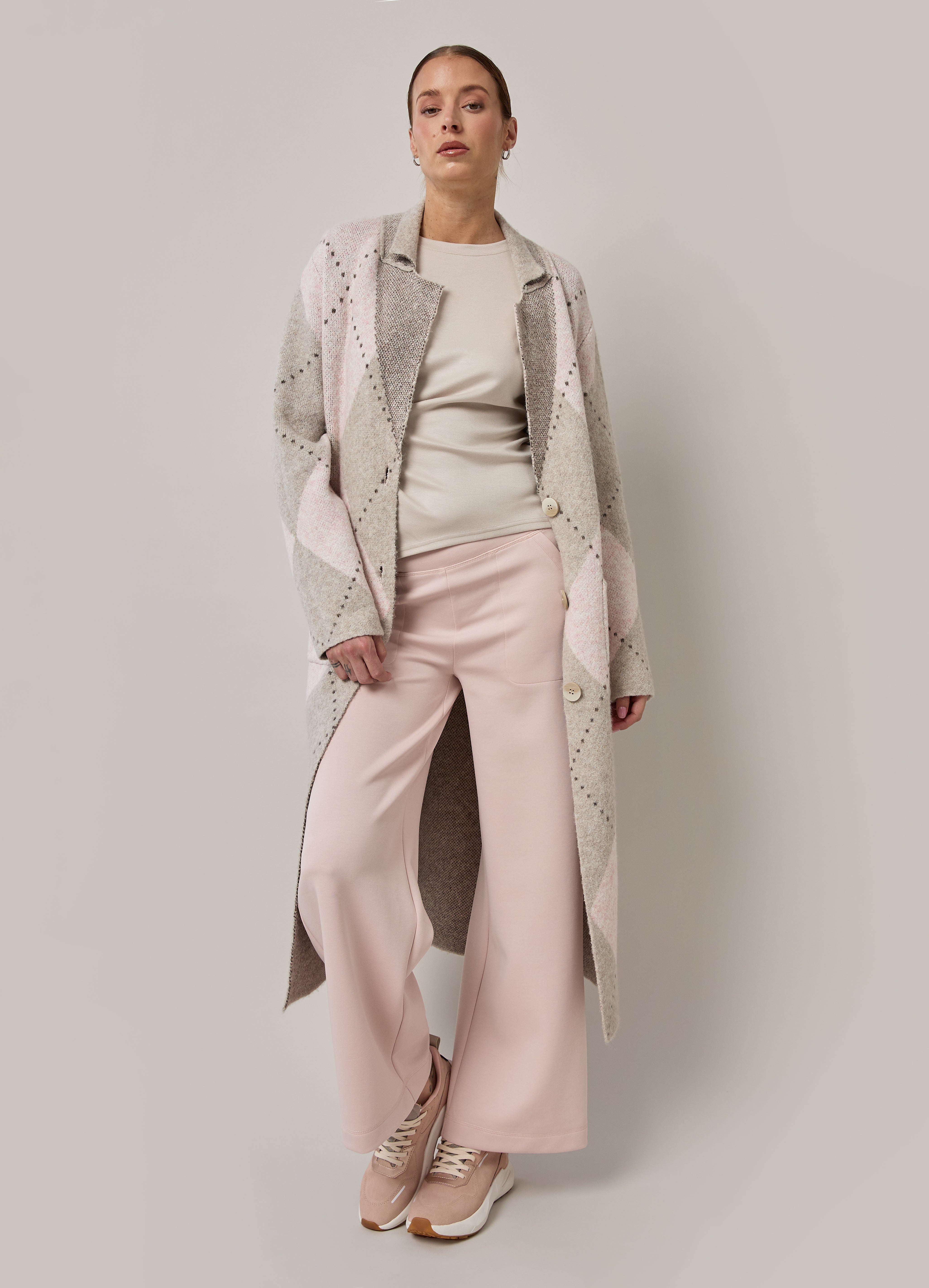 Wide-leg Pants - Pink