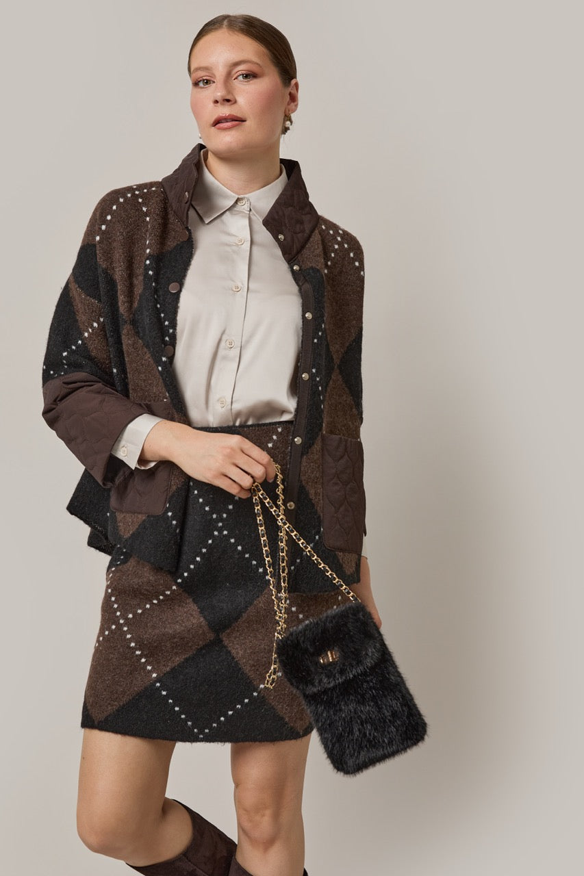 Jupe en tricot argyle - Coco
