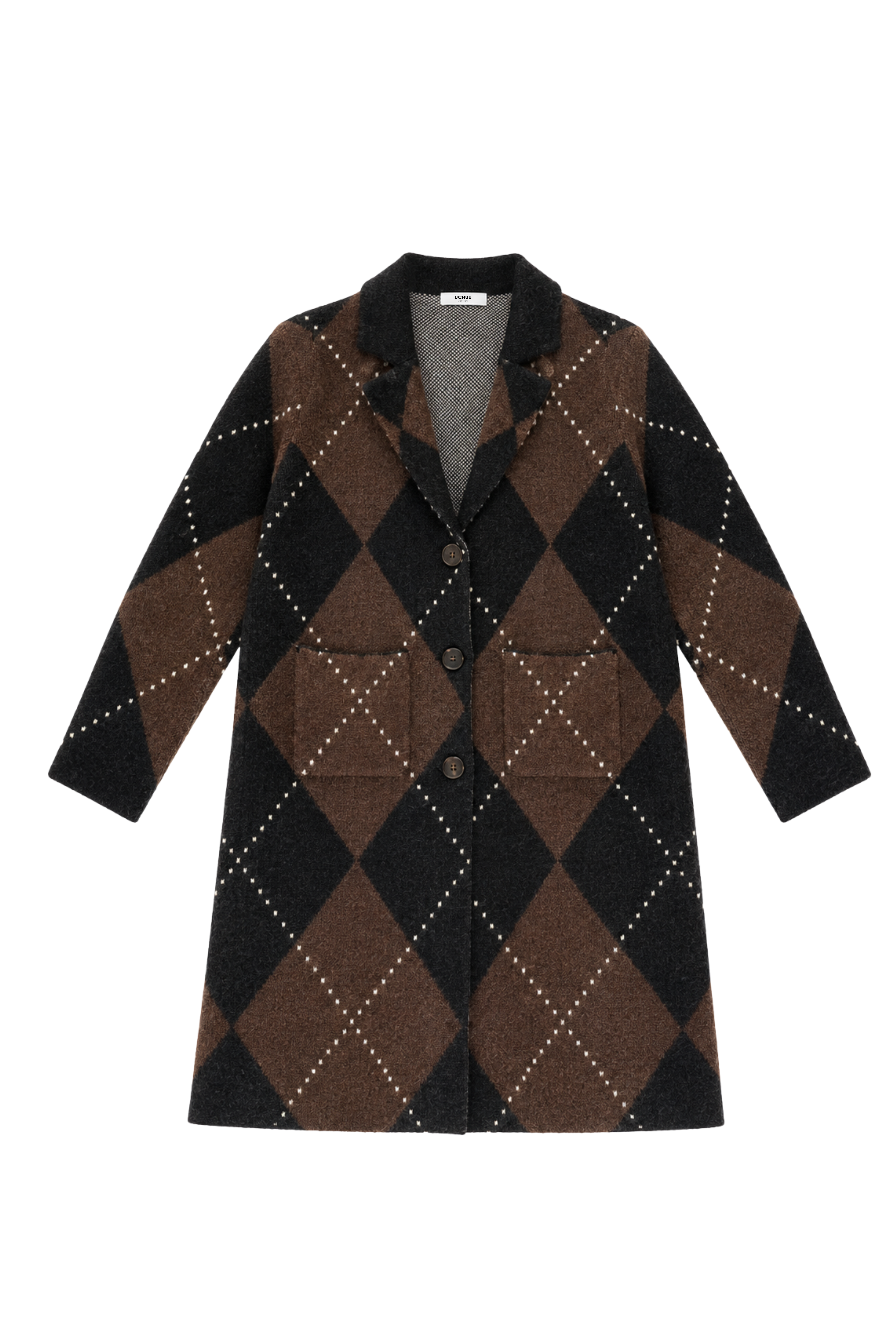 Long cardigan argyle - Coco