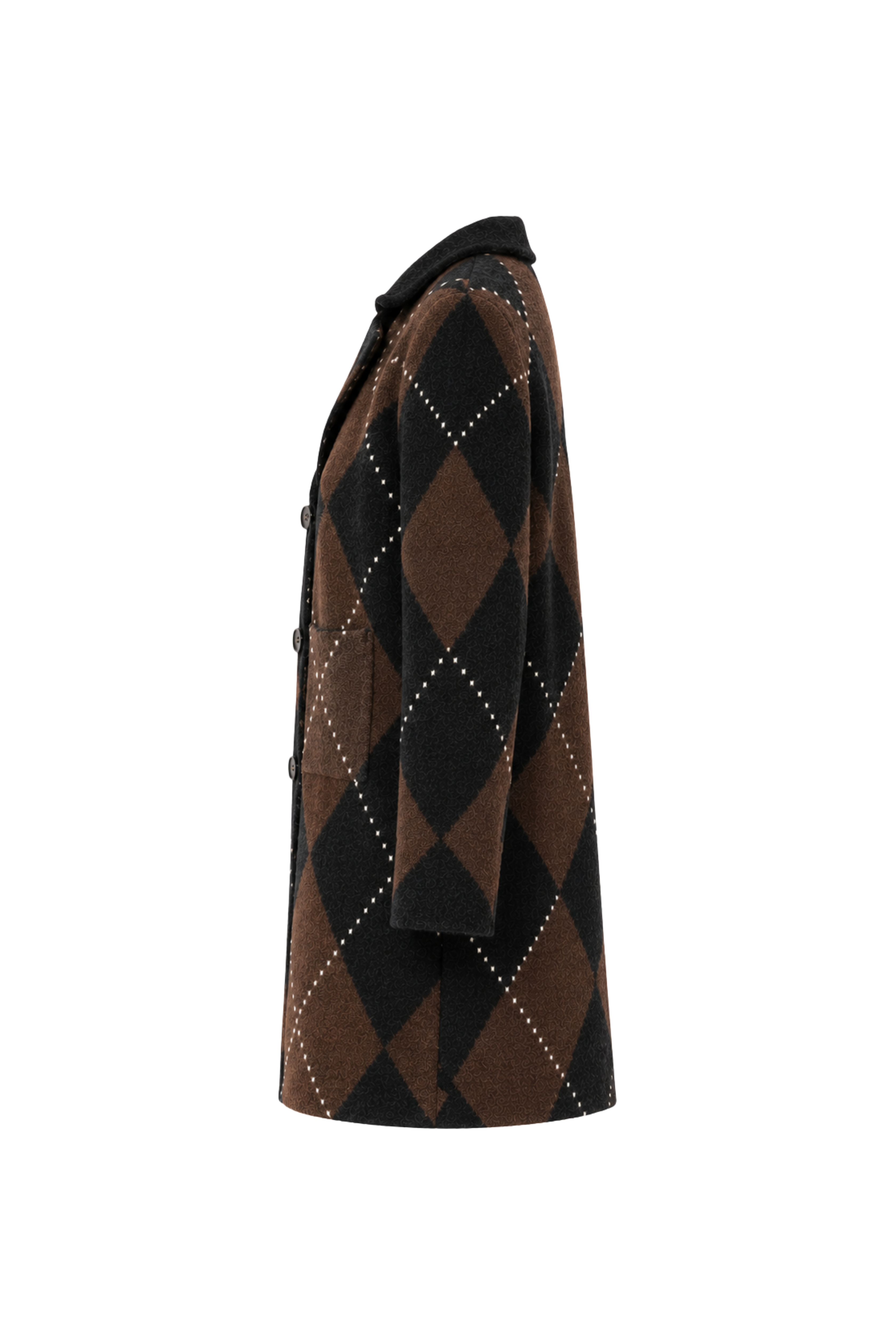 Long cardigan argyle - Coco