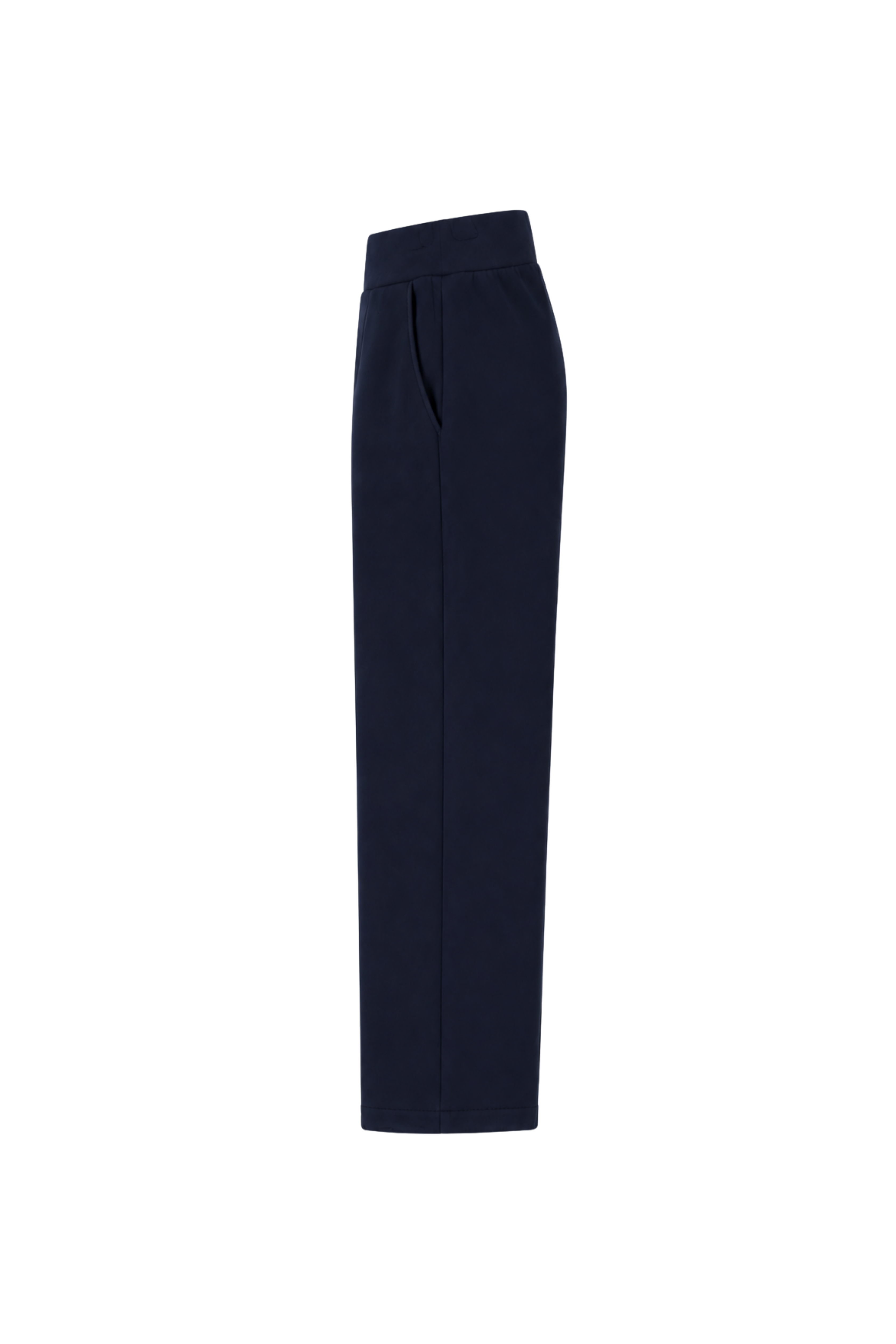 Pantalon en tricot jambe large - Navy
