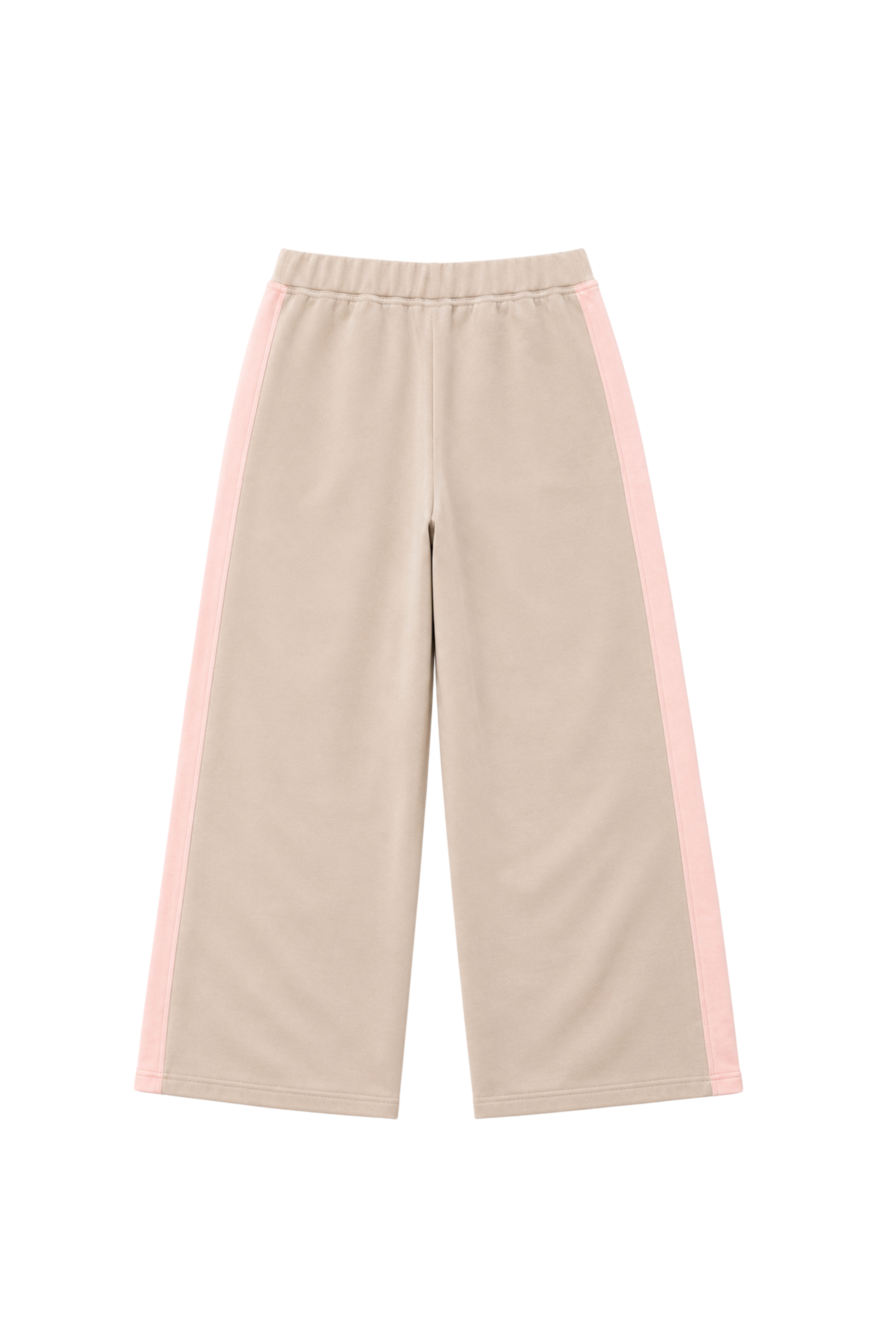 Pantalon bicolore - Rose et sable
