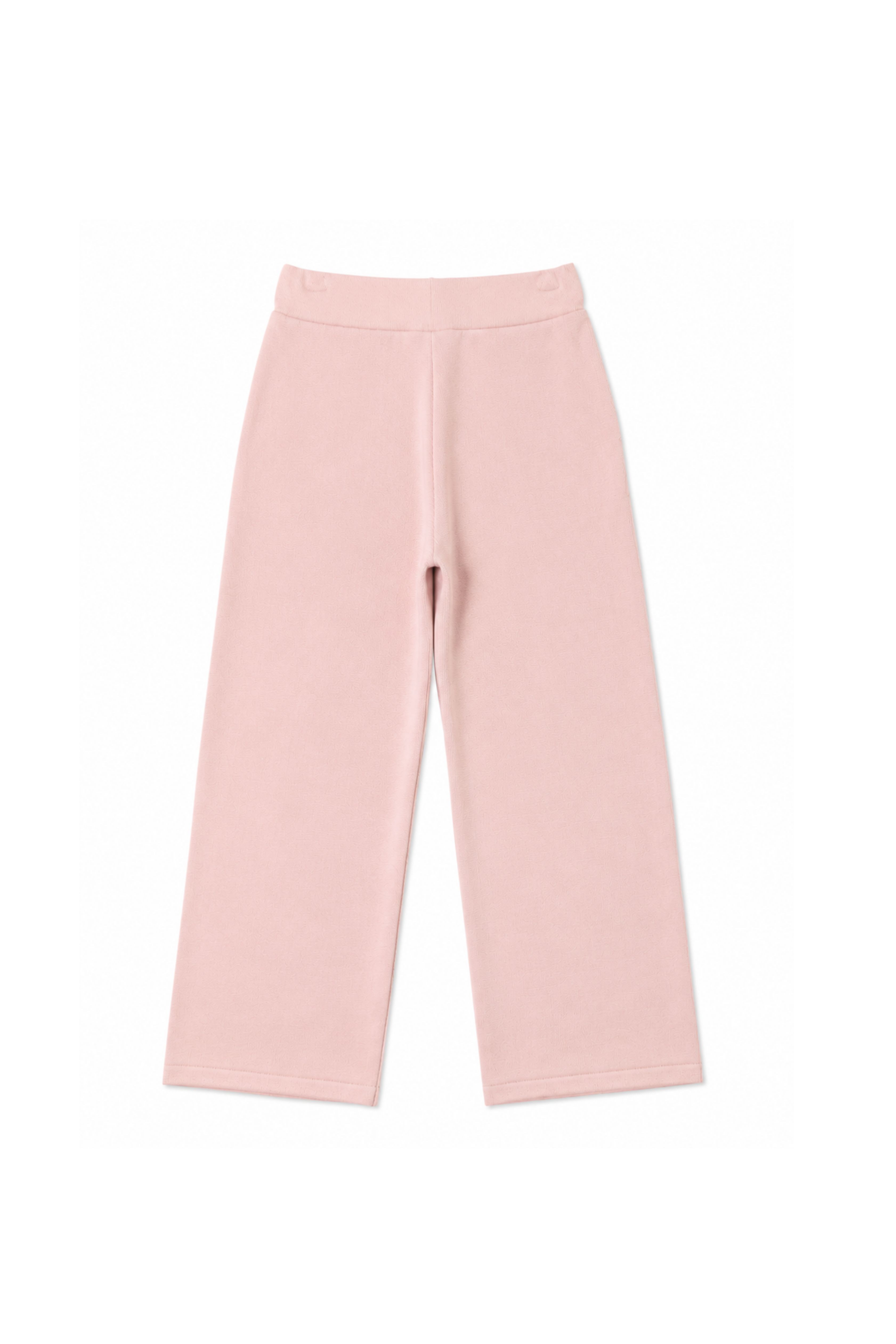 Pantalon en tricot jambe large - Rose