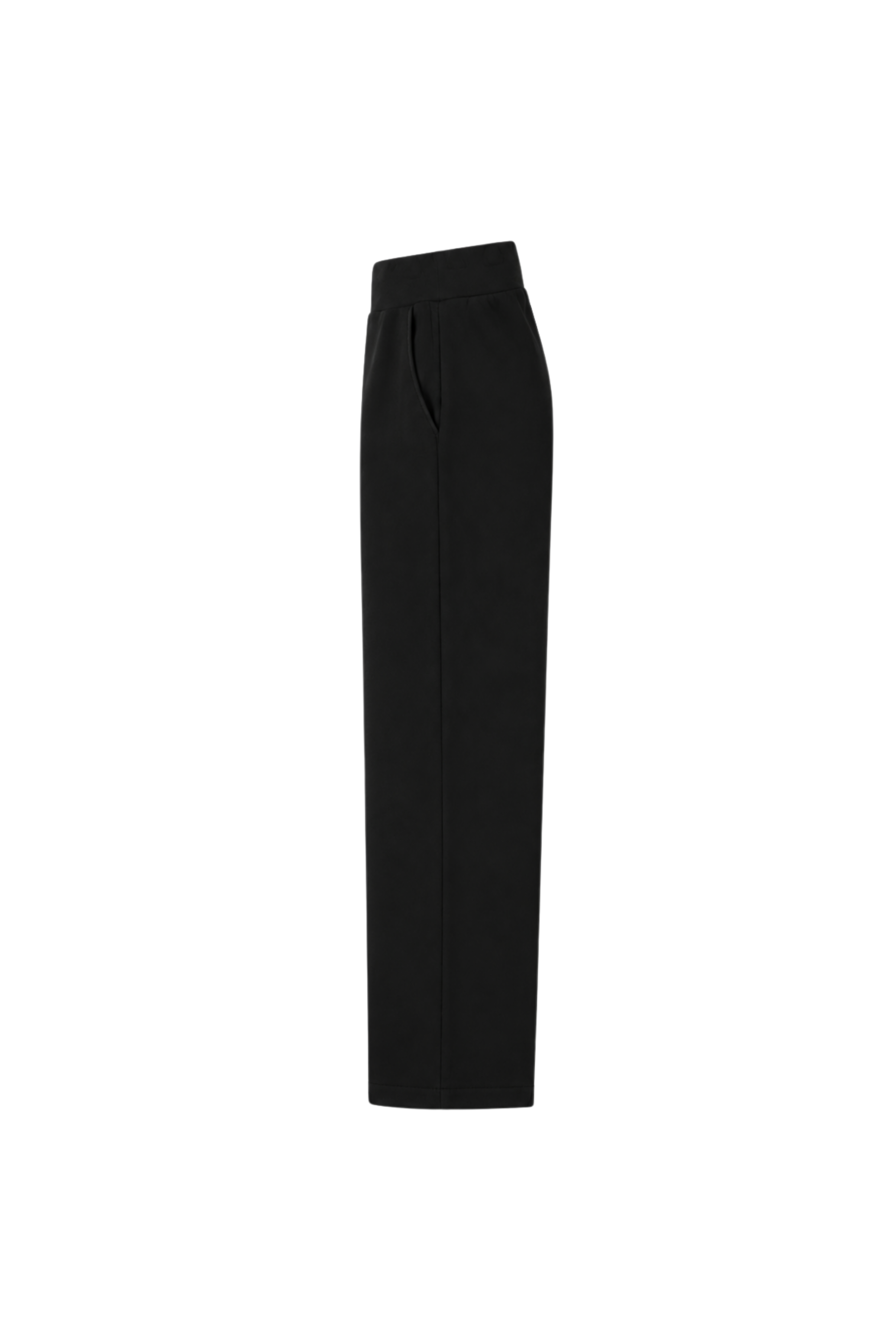Pantalon en tricot jambe large - Noir