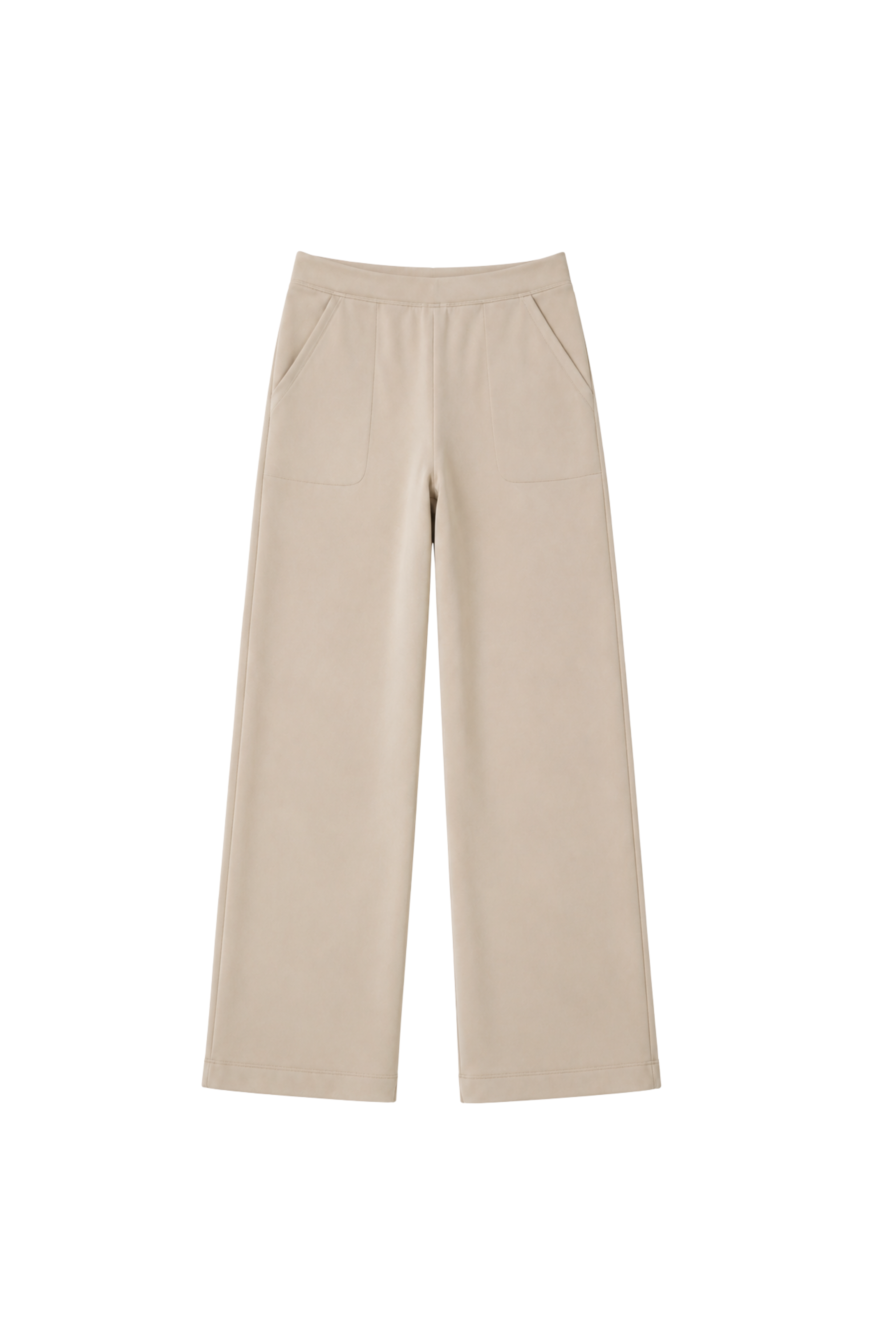 Pantalon jambe large - Sable