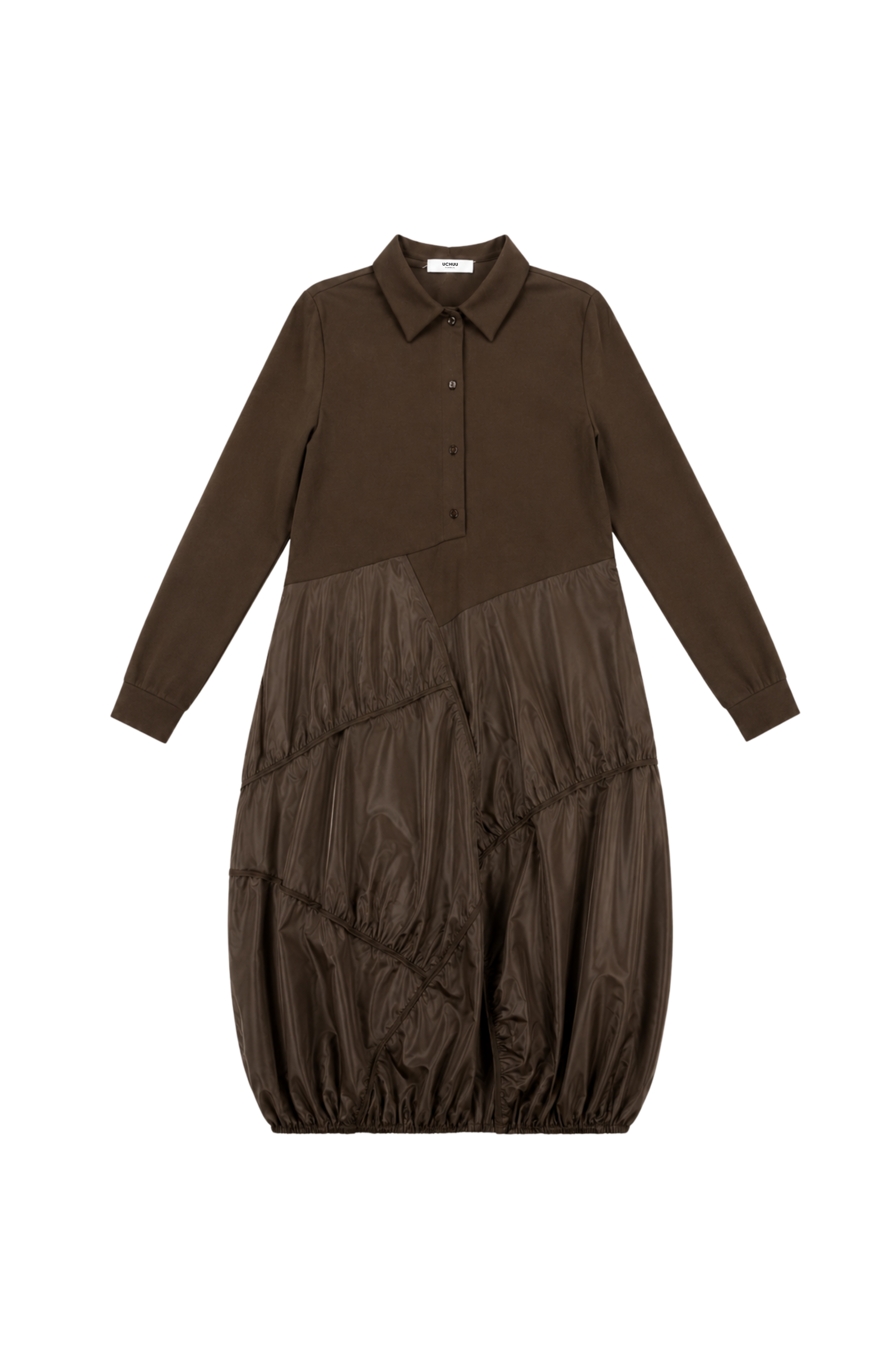 Robe longue à empiècement nylon - Coco