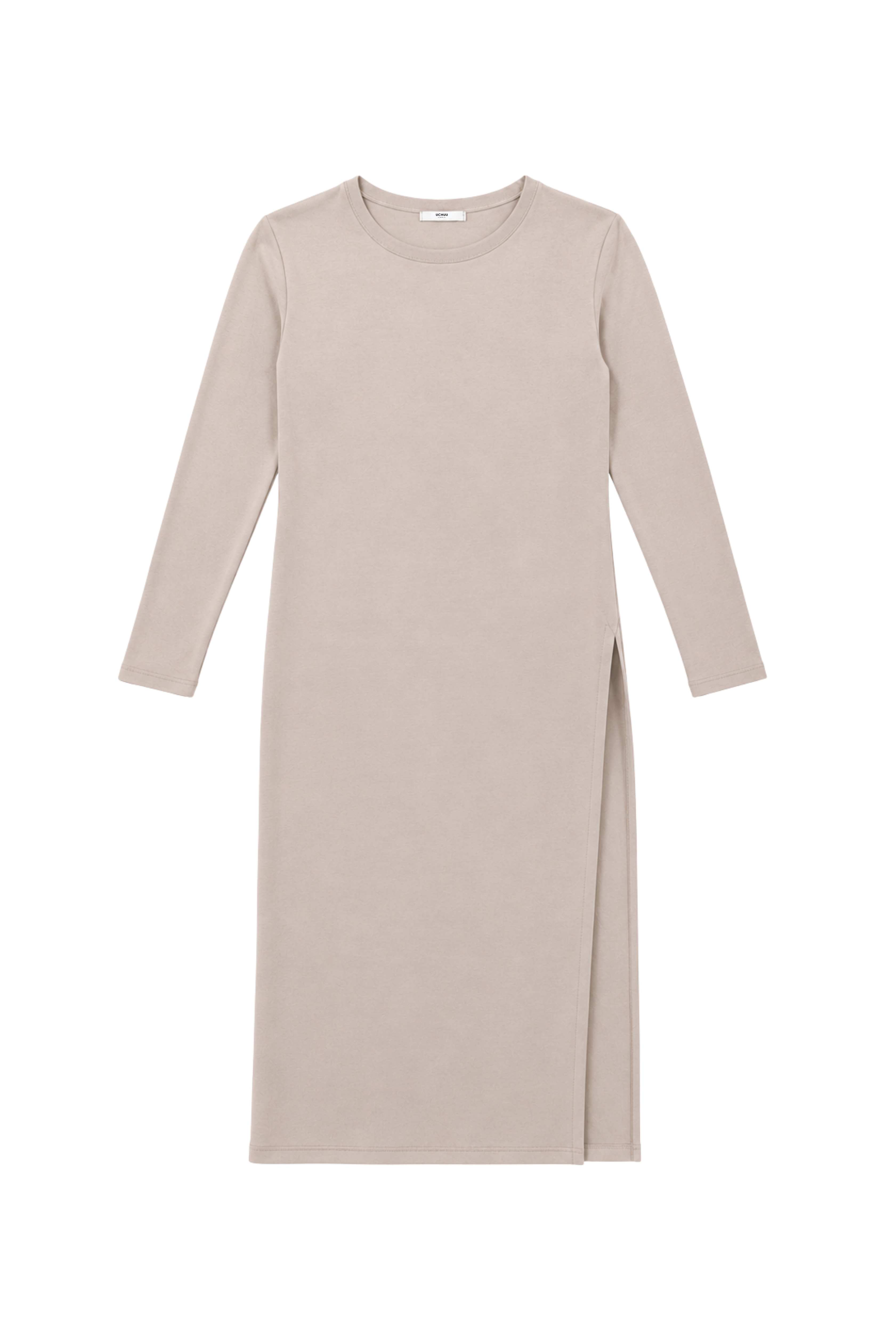 Robe longue à fente avant - Sable