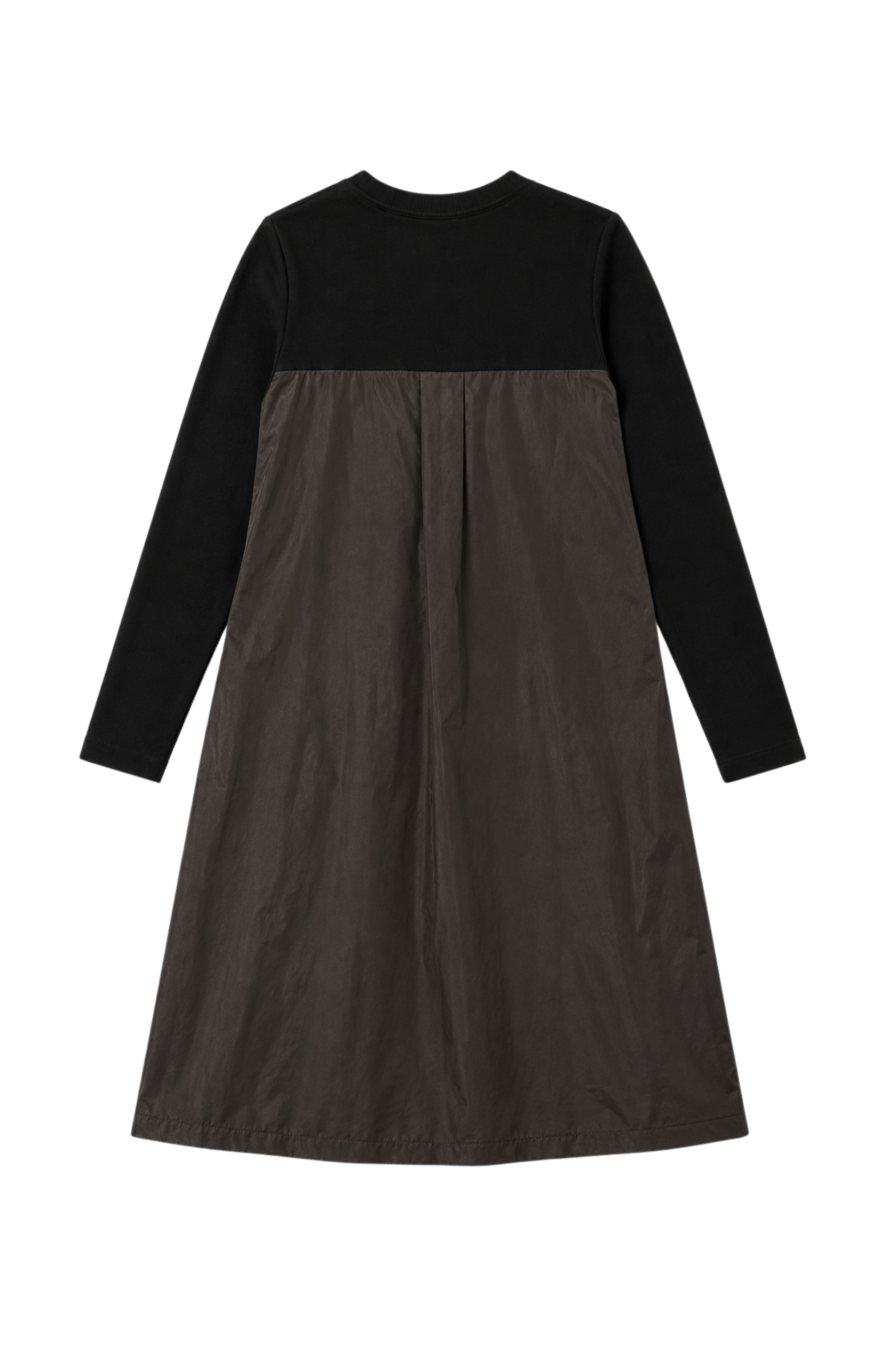 Robe à empiècement nylon - Noir