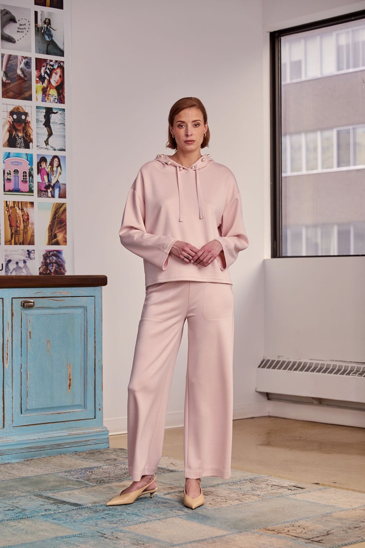 Hoodie CS26-732 | Rose pâle