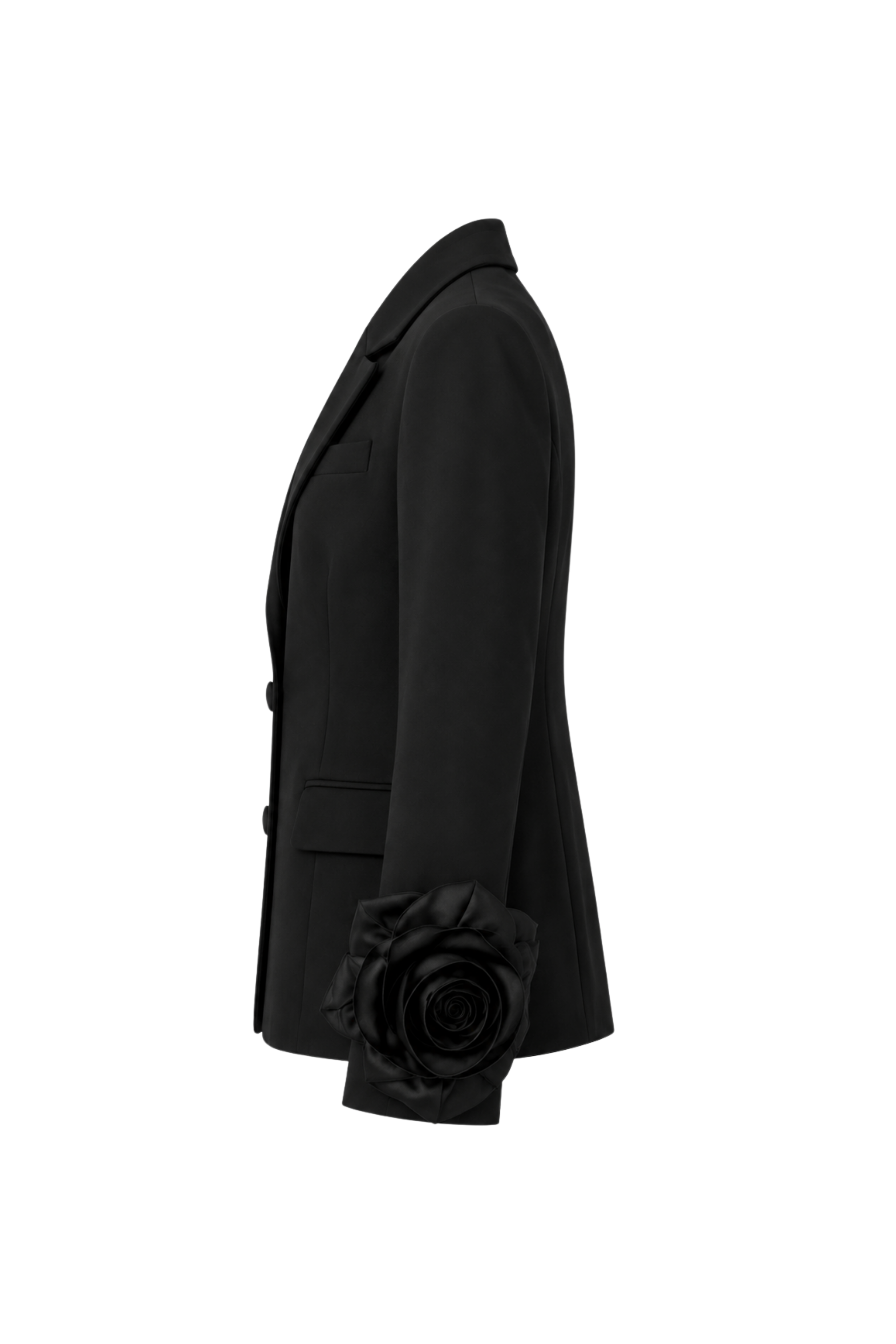 Veste manches roses - Noir