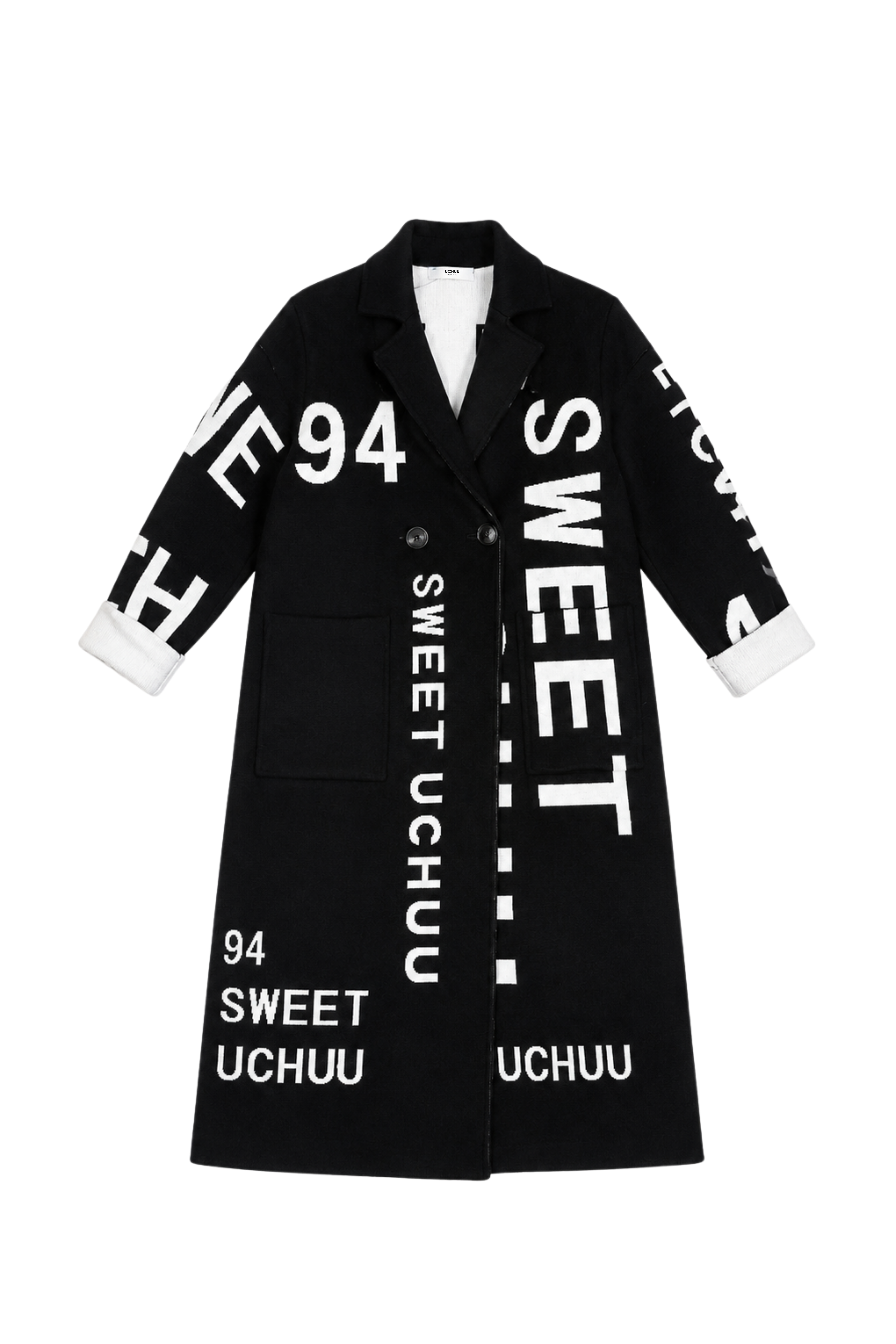 Long cardigan signature - Noir