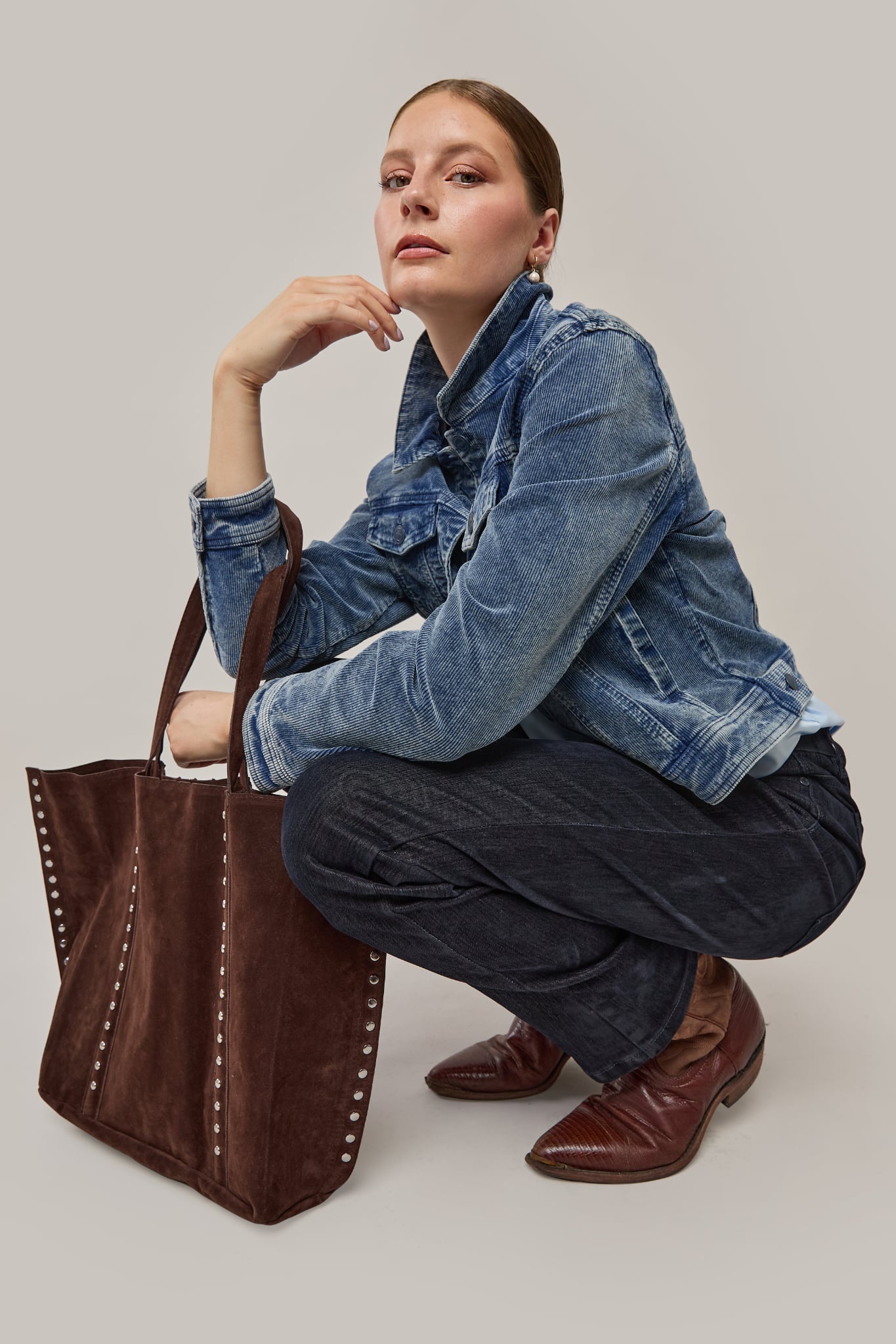 FLOCKING DENIM -Navy