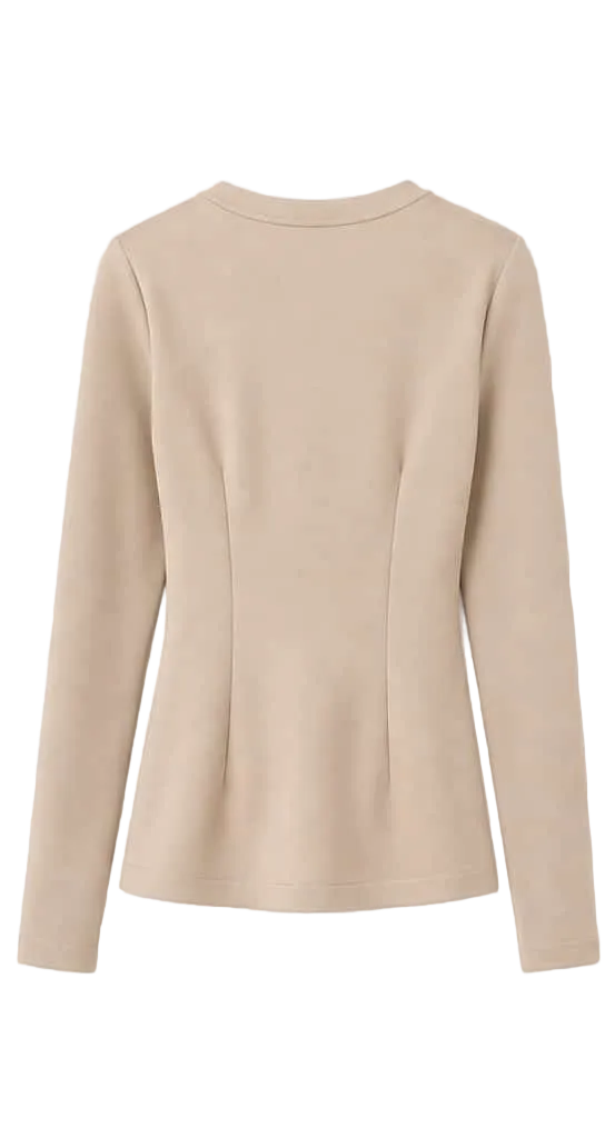 Front Tie Top - Sand