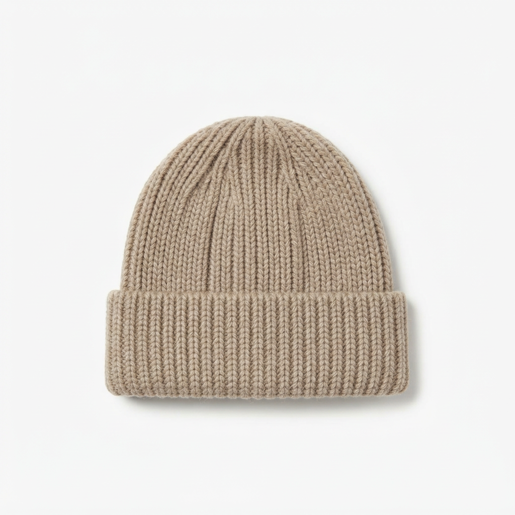 Wool beanie - Sand