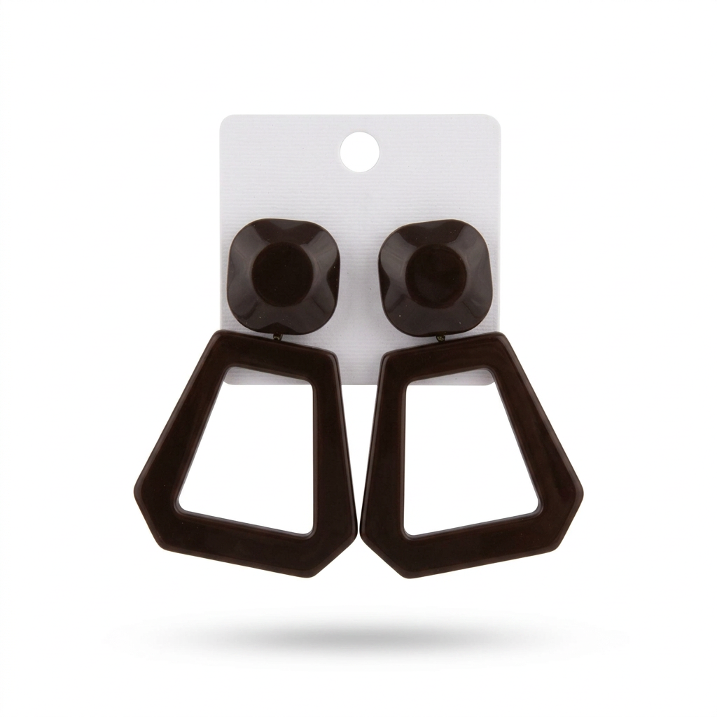 Boucles d’oreilles géométriques- coco